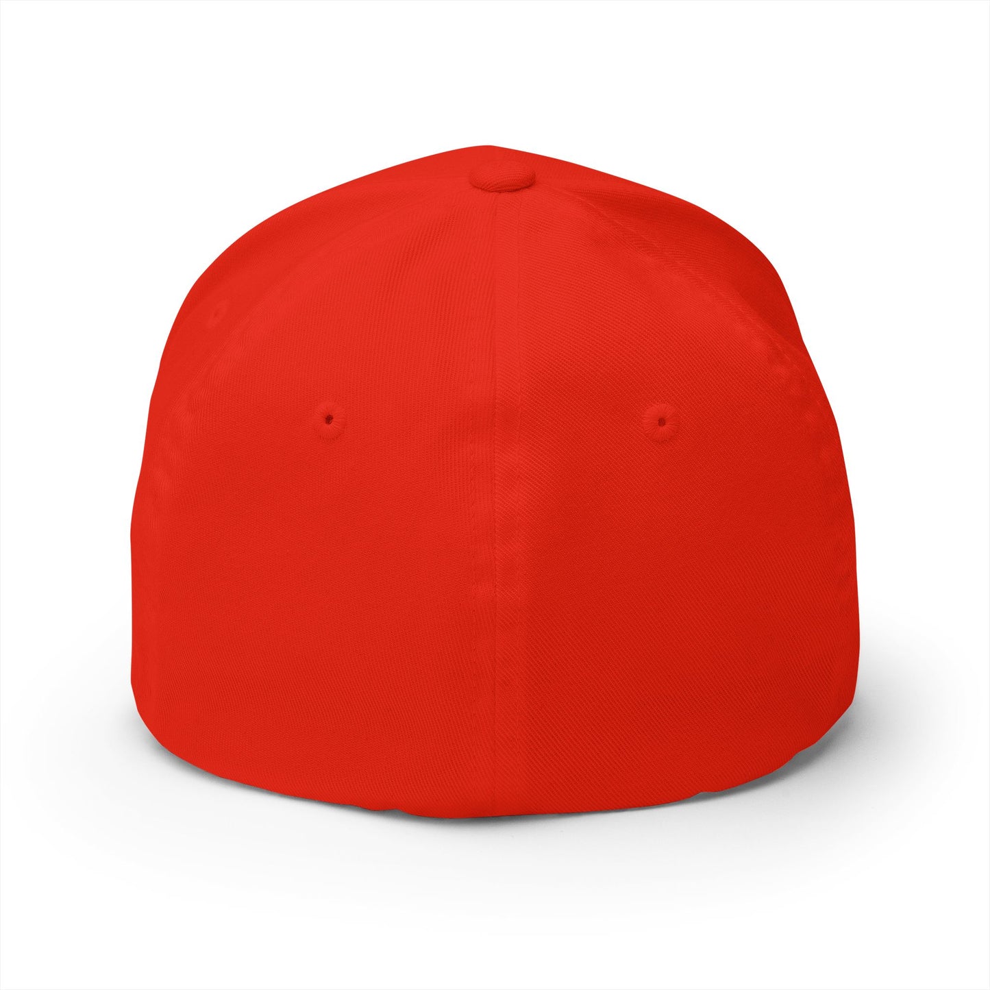 Chainsaw Icon Embroidered Cap — Flexfit Yellow Logo Hat