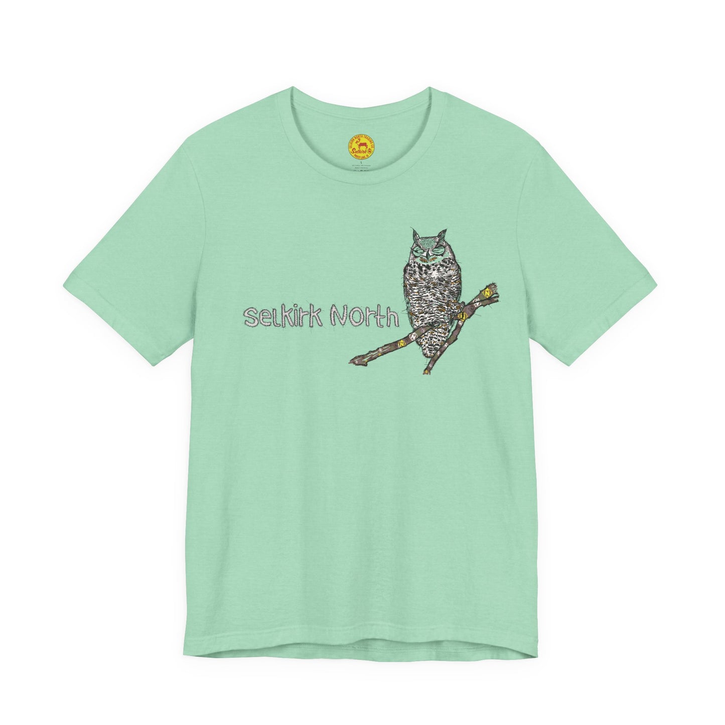 Stitchy Owl - Great Horned Owl |Short Sleeve Unisex Tee