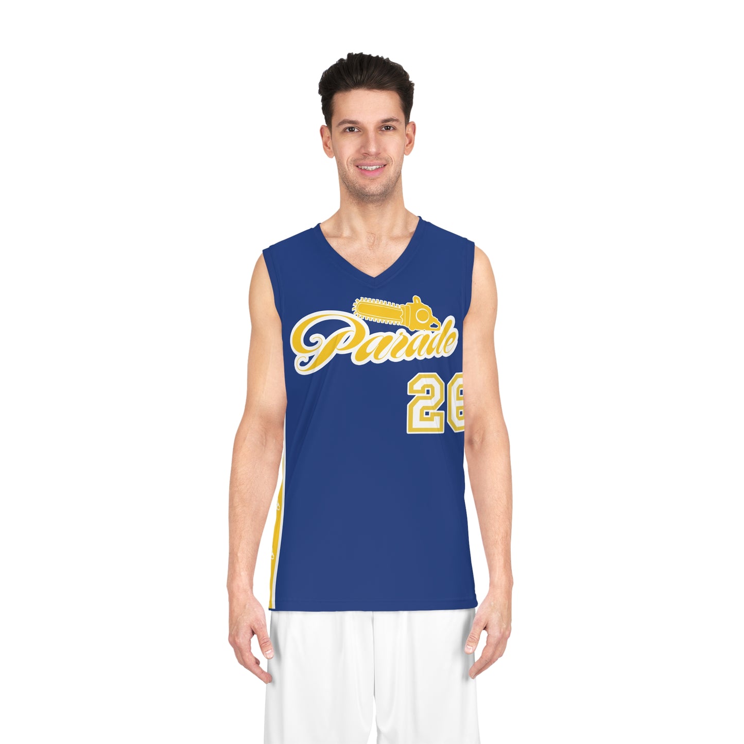 Baller | Blue & Gold  -  Retro Team Basketball Jersey