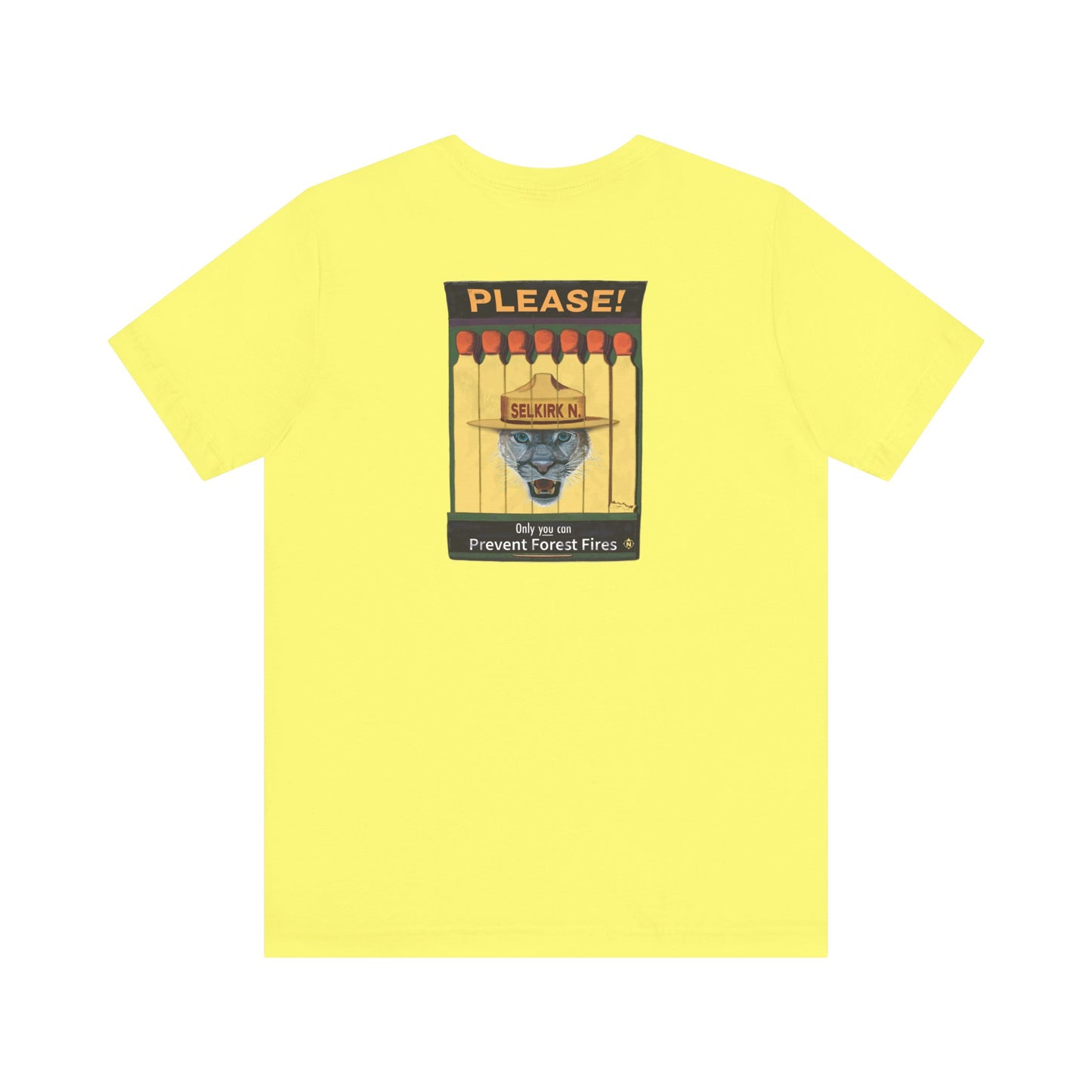 Selkirk Tommy | Vintage PSA Matchbook | Prevent Forest Fires  | Unisex SS T-Shirt