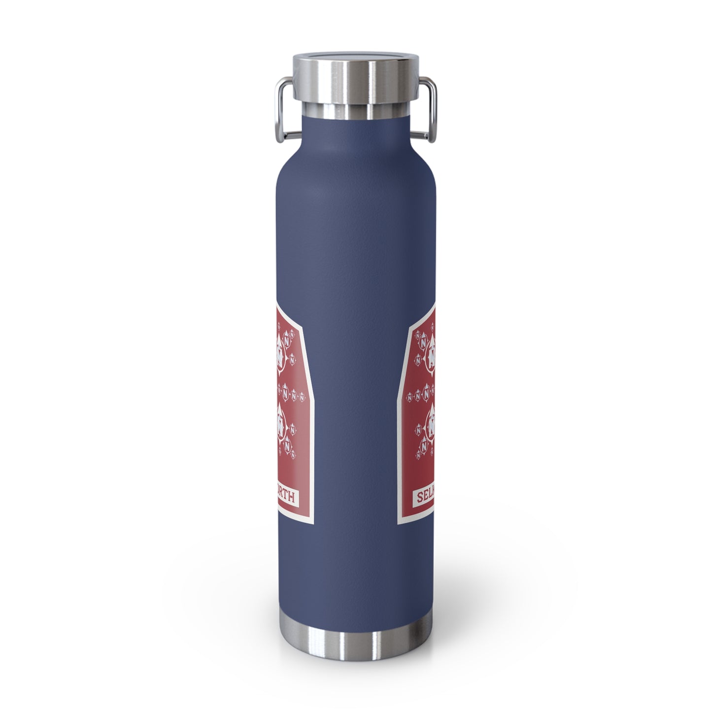 Snowflake Icon Badge - Insulated 22oz Copper Water Bottle