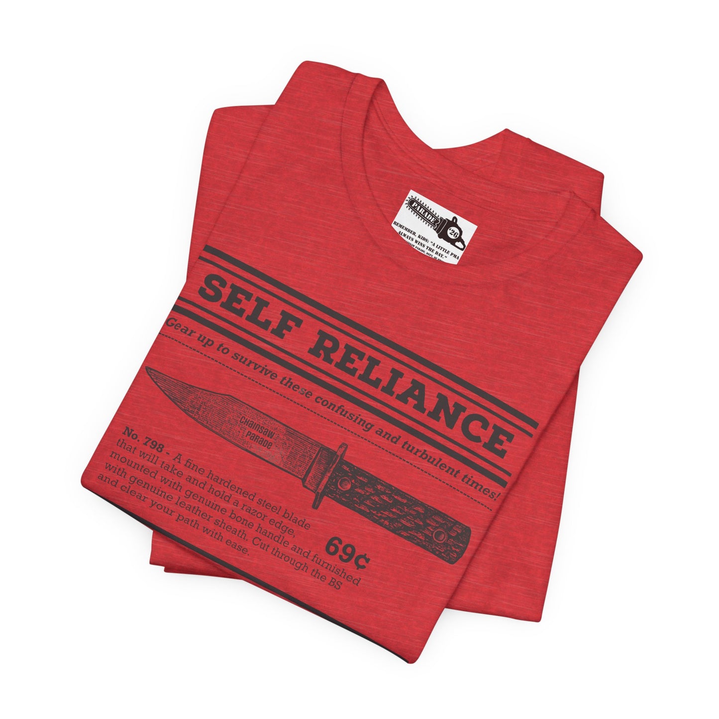 Self Reliance | Big Knife - Unisex Jersey Short Sleeve Tee