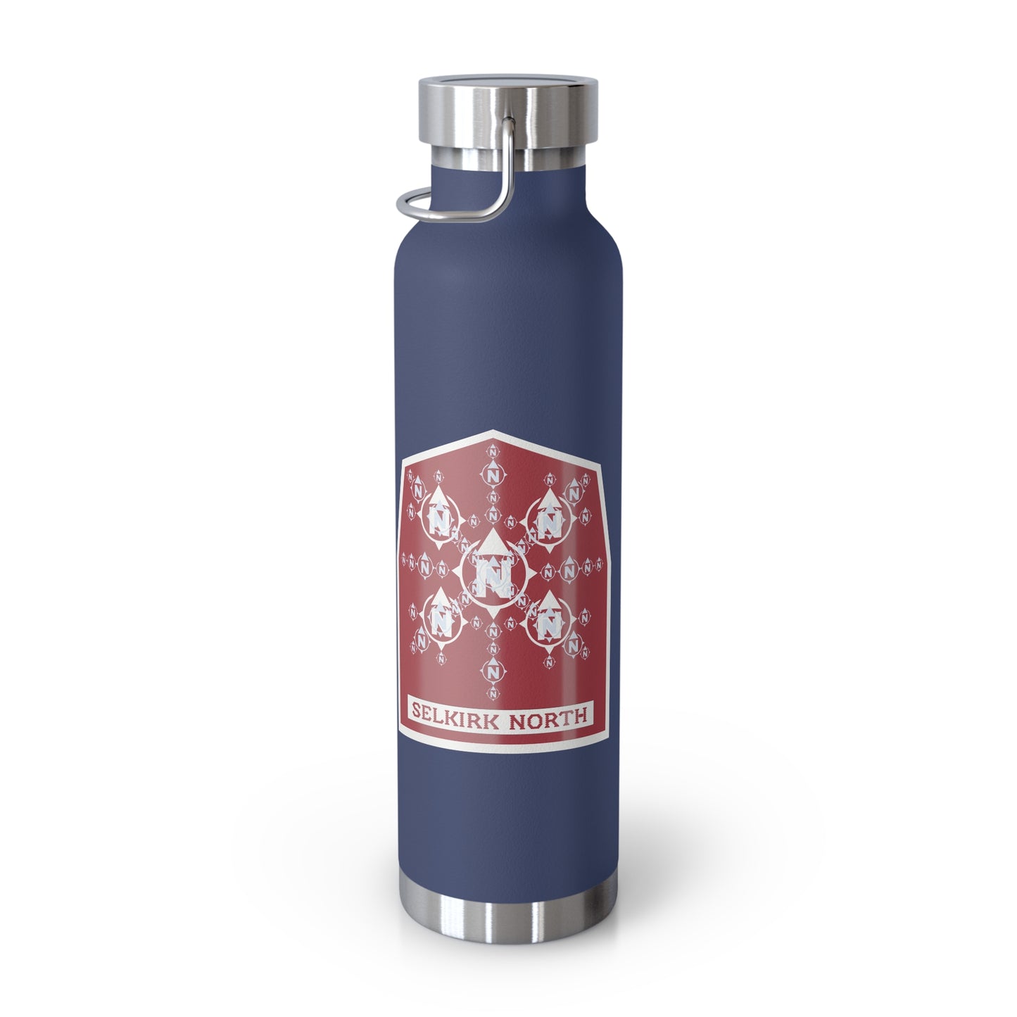 Snowflake Icon Badge - Insulated 22oz Copper Water Bottle