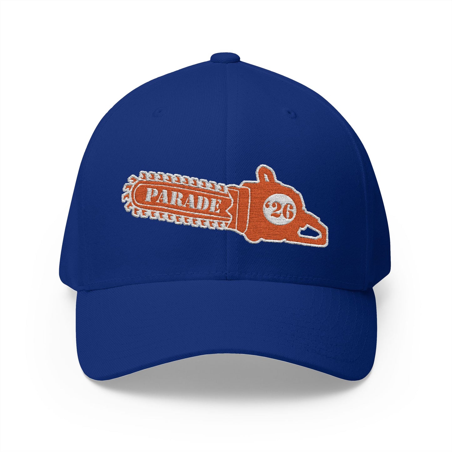 Chainsaw Icon Embroidered - Flexfit Creamsicle Logo Cap