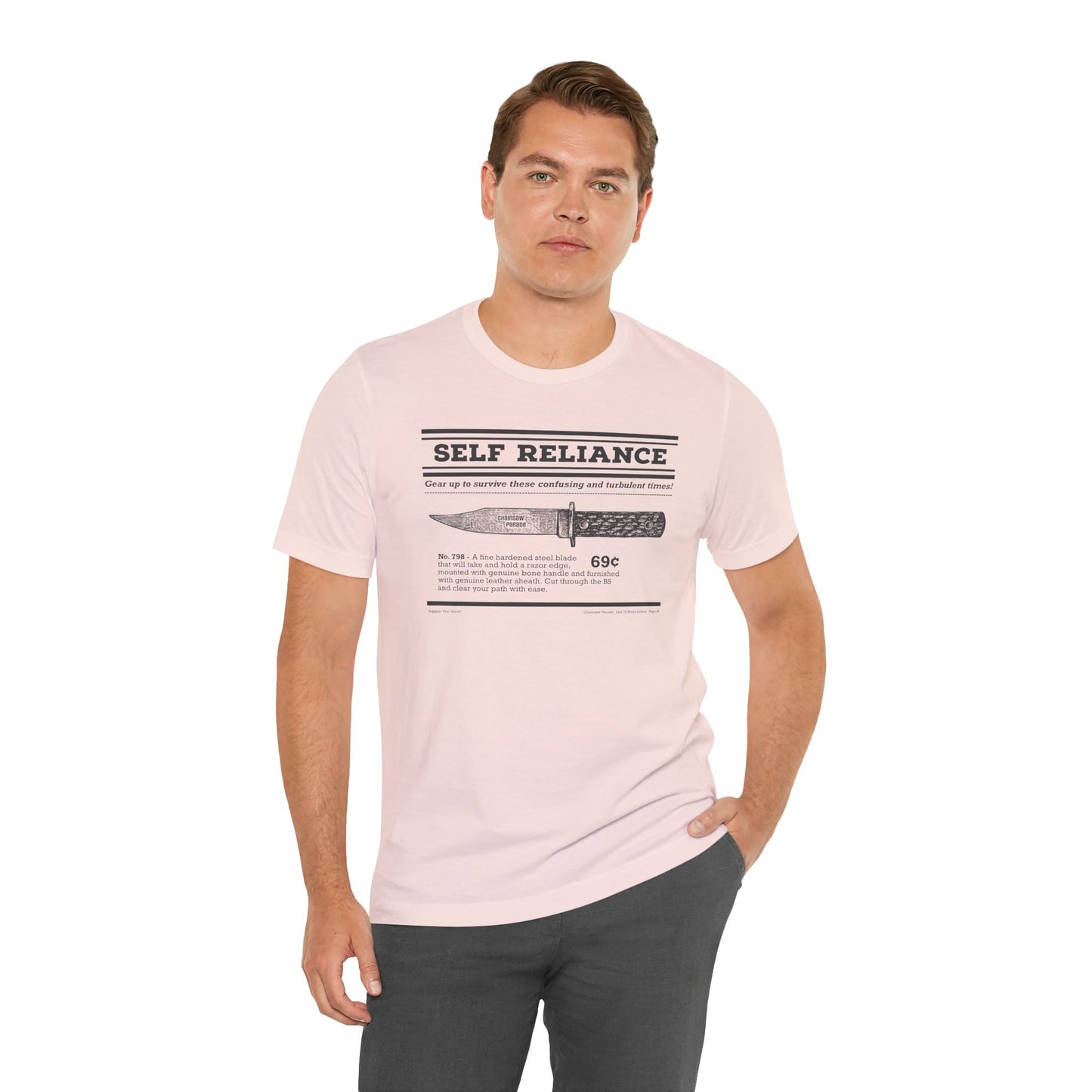 Self Reliance | Big Knife - Unisex Jersey Short Sleeve Tee
