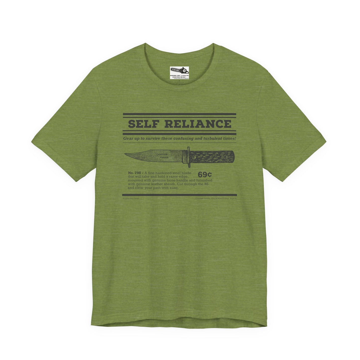 Self Reliance | Big Knife - Unisex Jersey Short Sleeve Tee