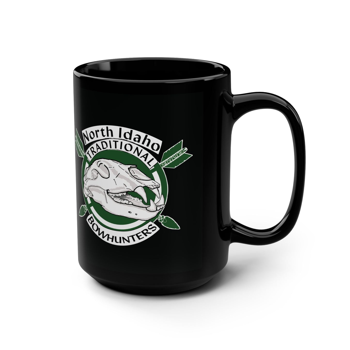 North Idaho Traditional Bowhunters - 15oz Black Mug