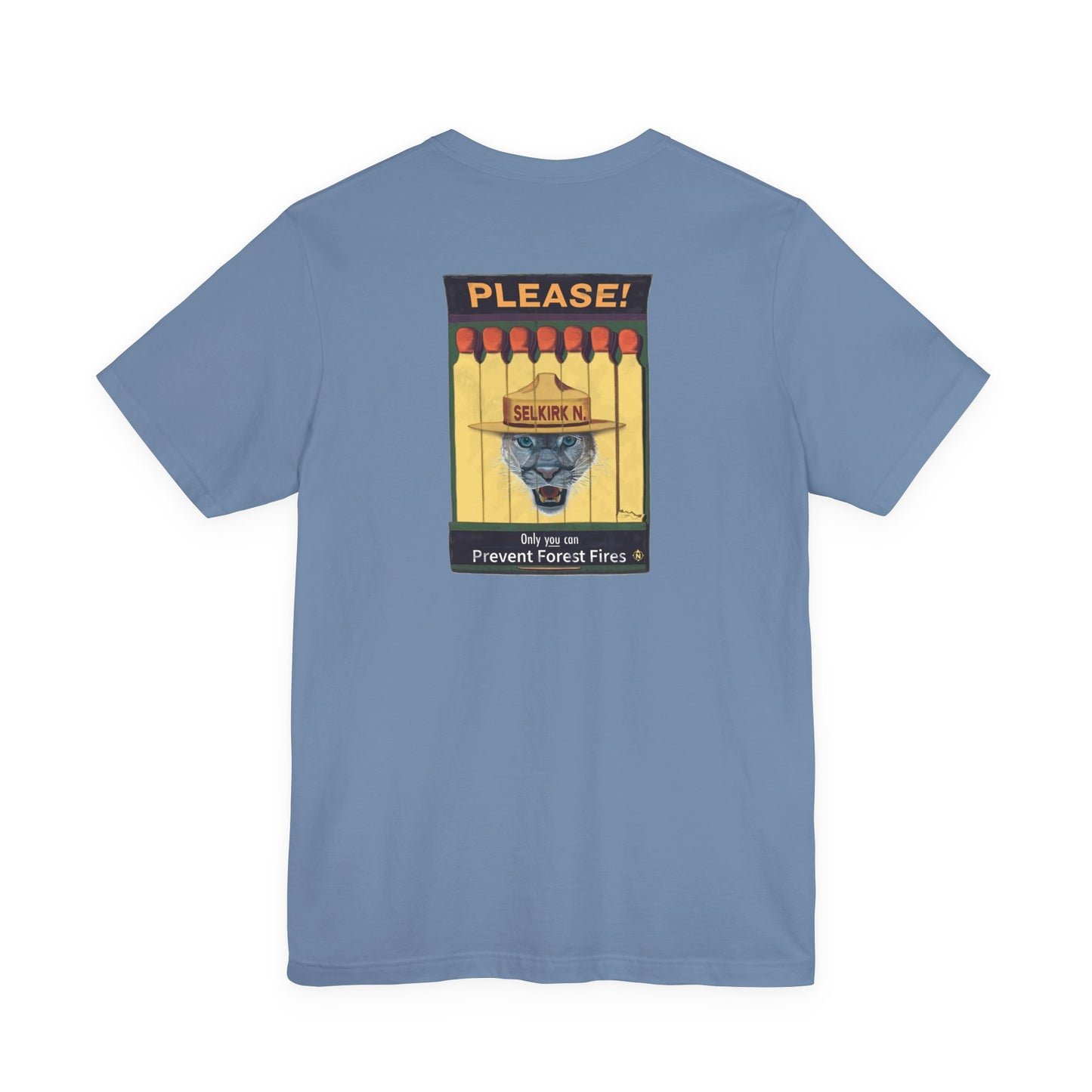 Selkirk Tommy | Vintage PSA Matchbook | Prevent Forest Fires  | Unisex SS T-Shirt