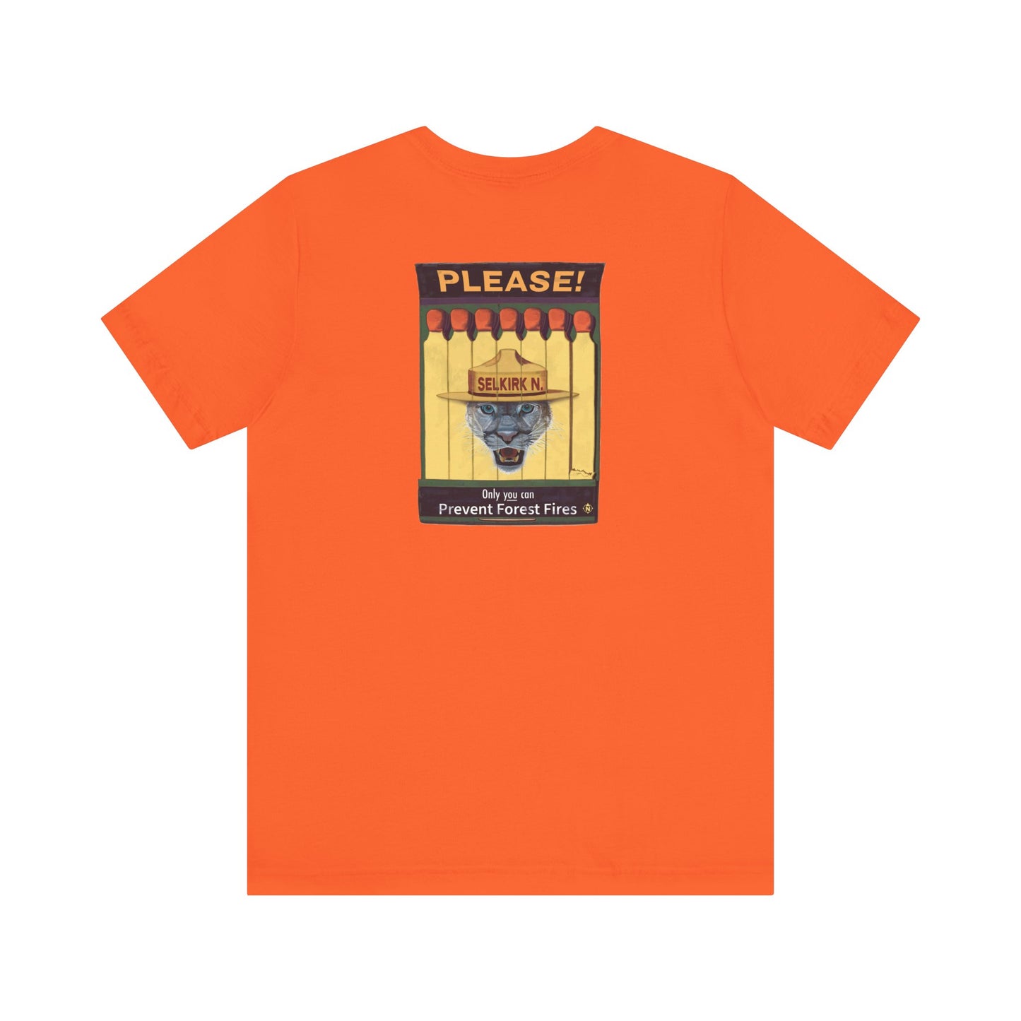 Selkirk Tommy | Vintage PSA Matchbook | Prevent Forest Fires  | Unisex SS T-Shirt