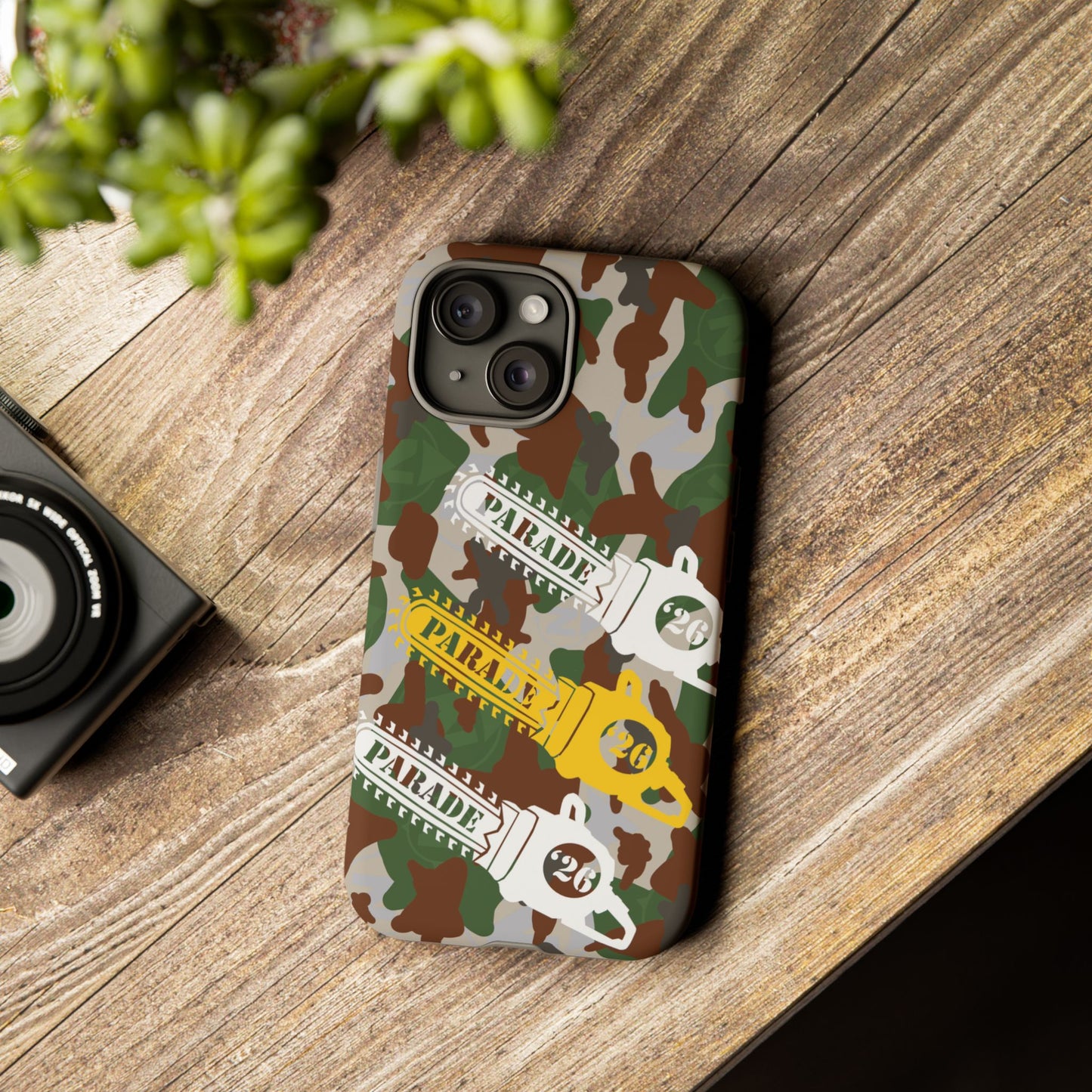 Chainsaw Icon | Camo - Protective Phone Case
