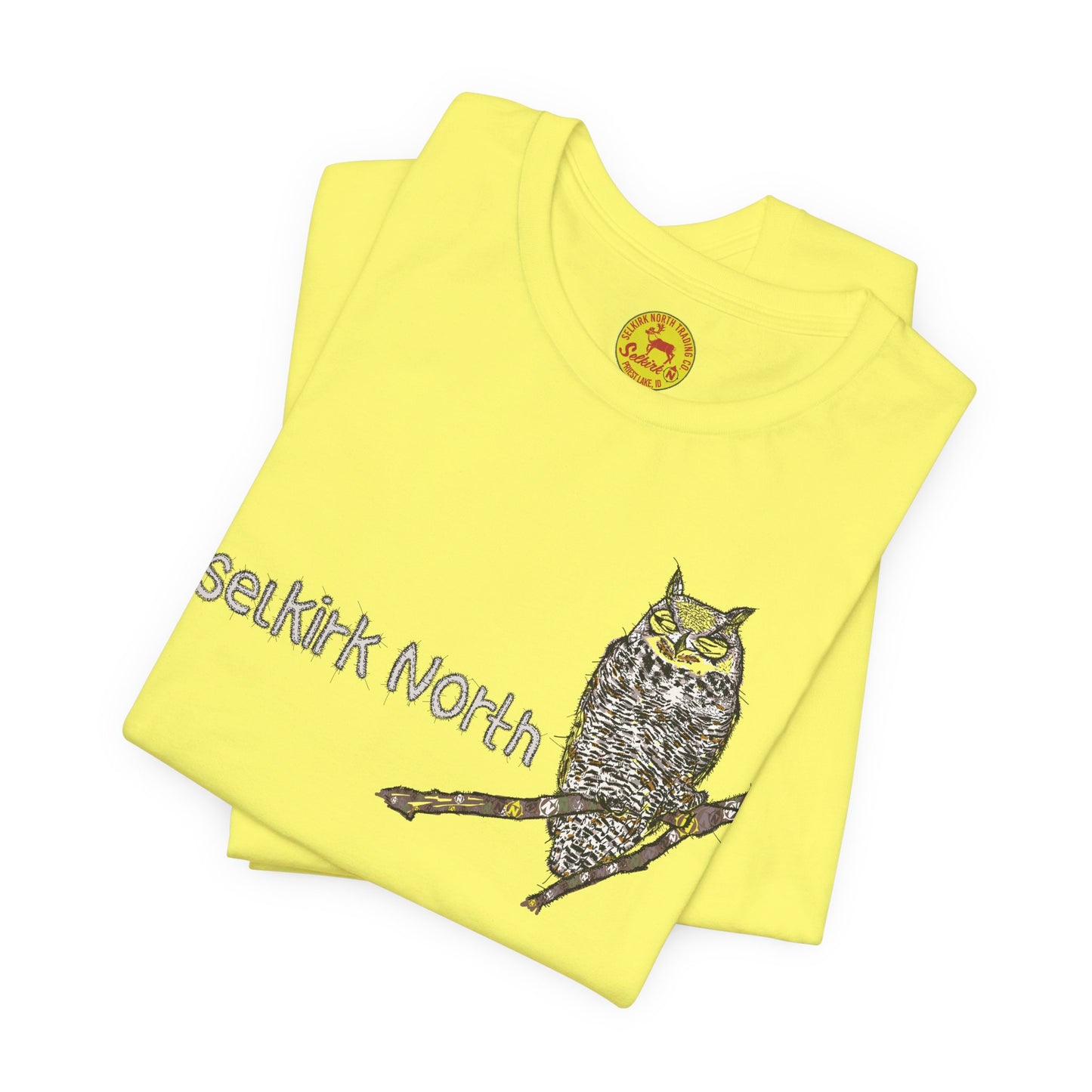 Stitchy Owl - Great Horned Owl |Short Sleeve Unisex Tee