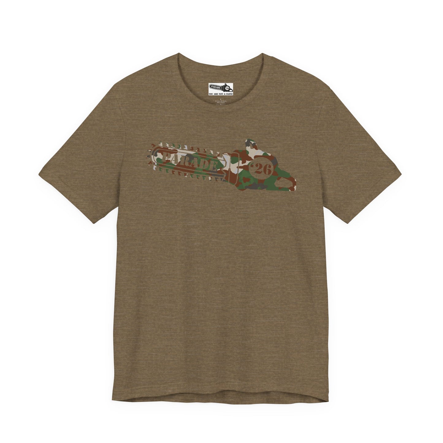 Chainsaw Icon | Camo Logo - Unisex SS Tee