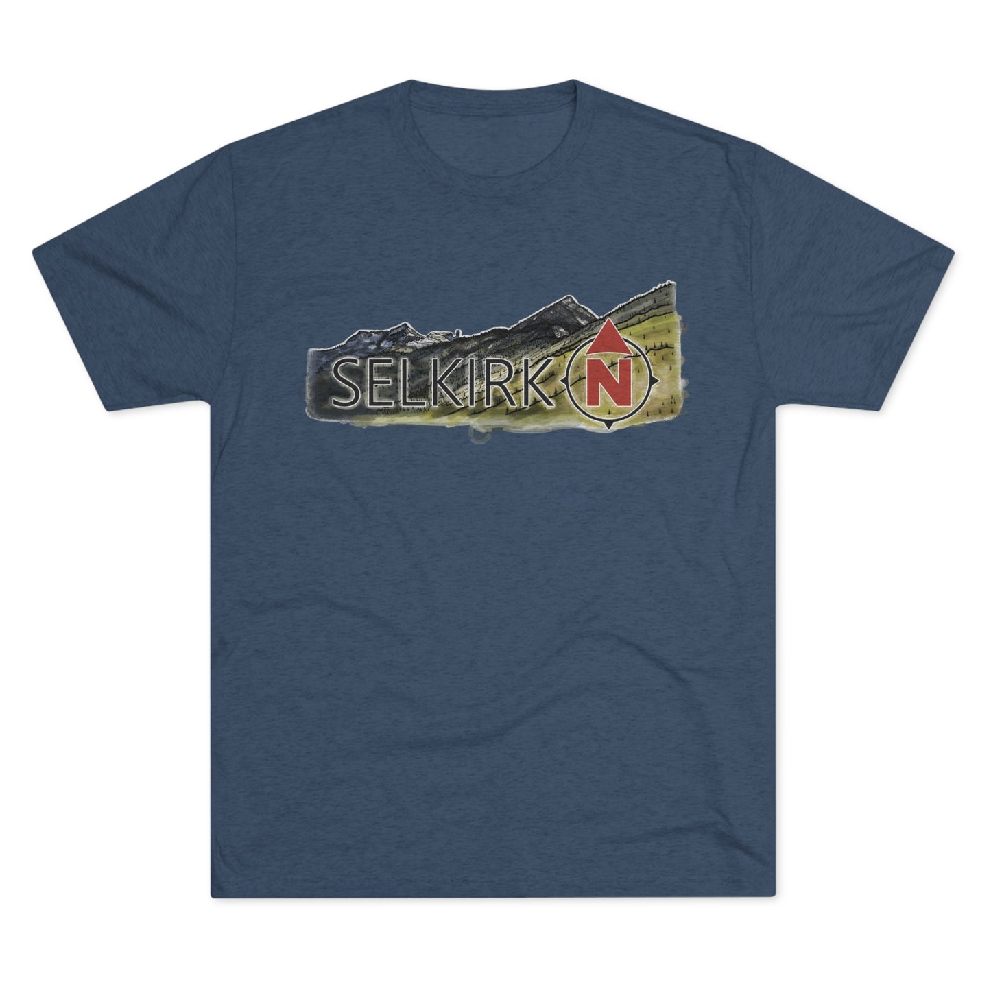 Selkirk Crest Watercolor - Men's Short Sleeve Tee