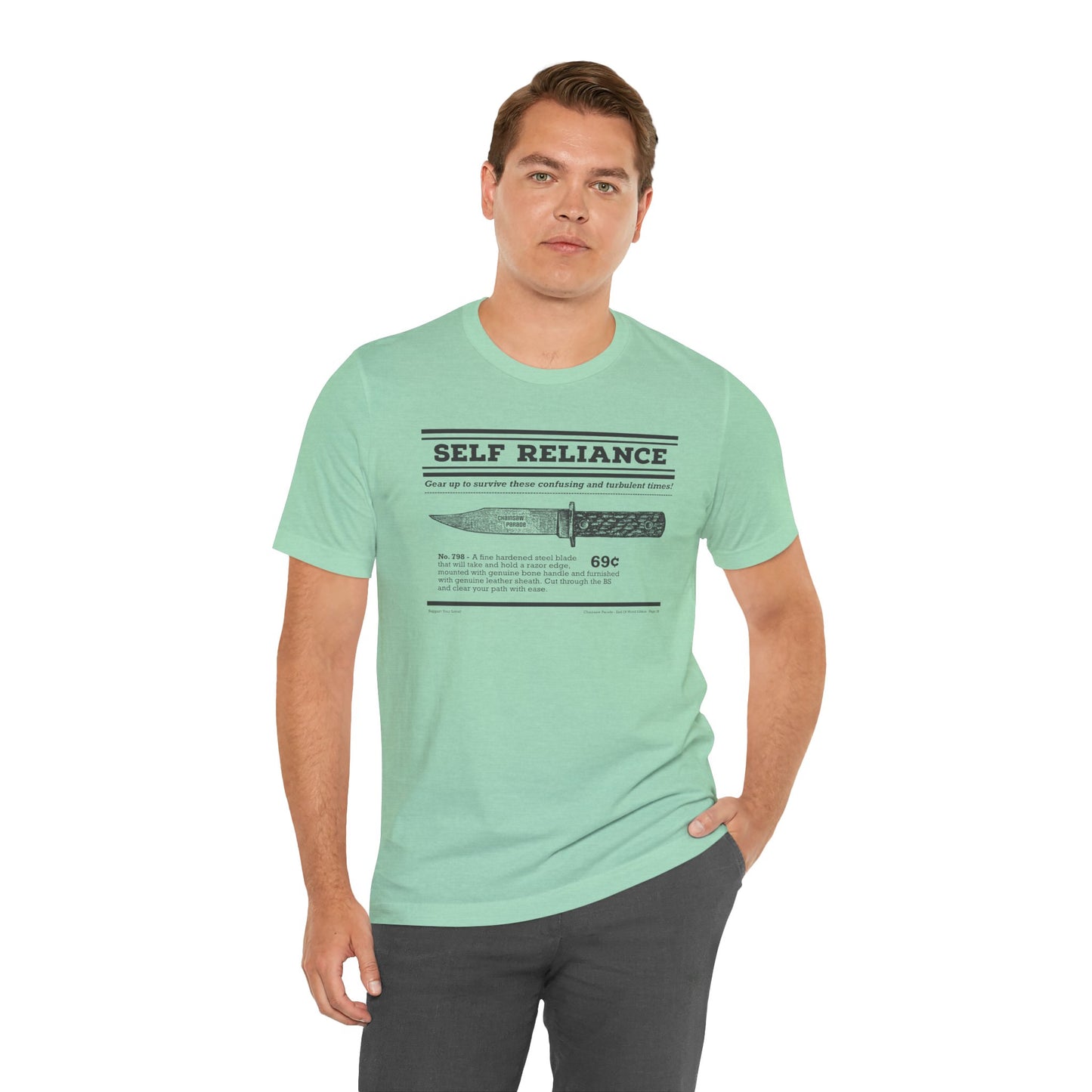 Self Reliance | Big Knife - Unisex Jersey Short Sleeve Tee