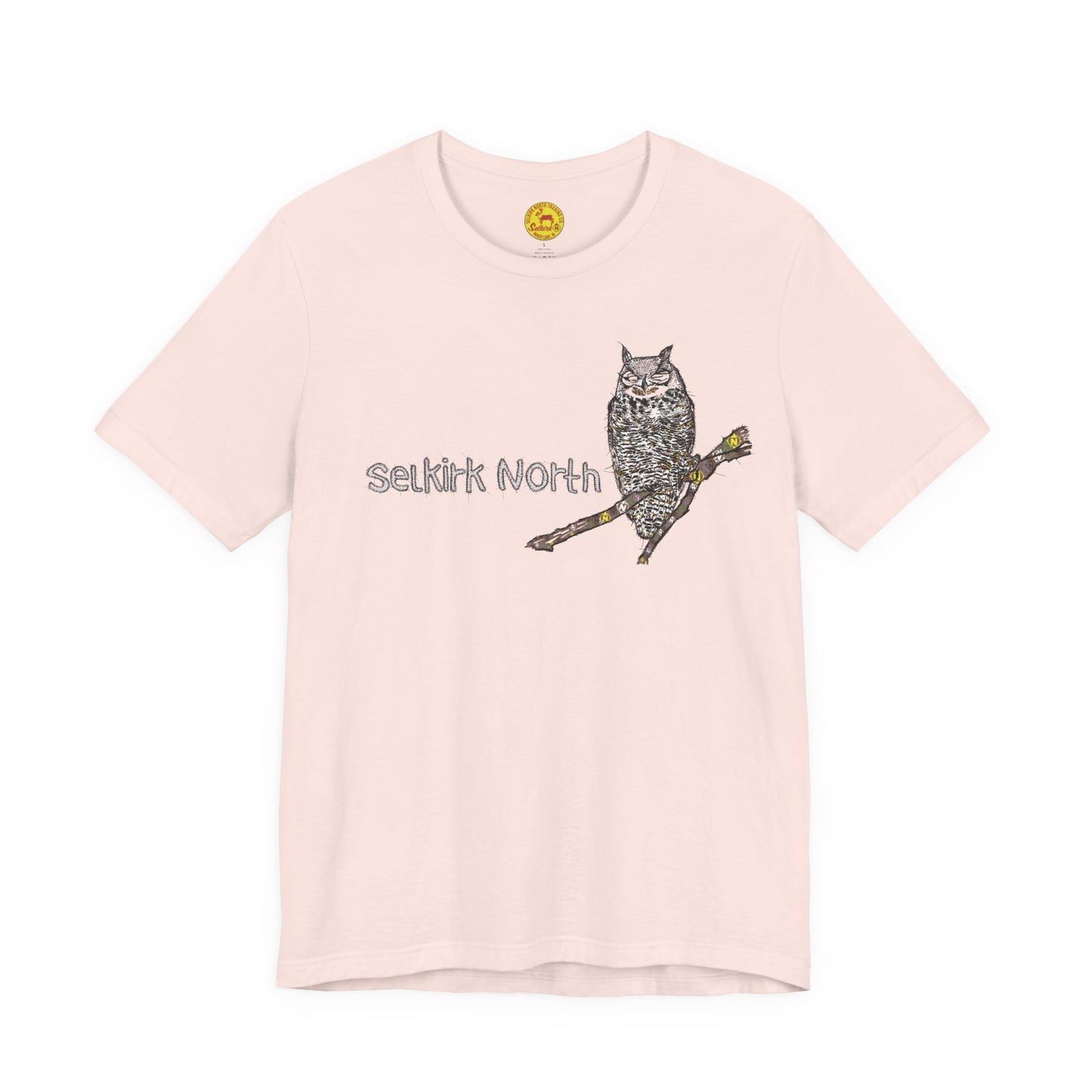 Stitchy Owl - Great Horned Owl |Short Sleeve Unisex Tee