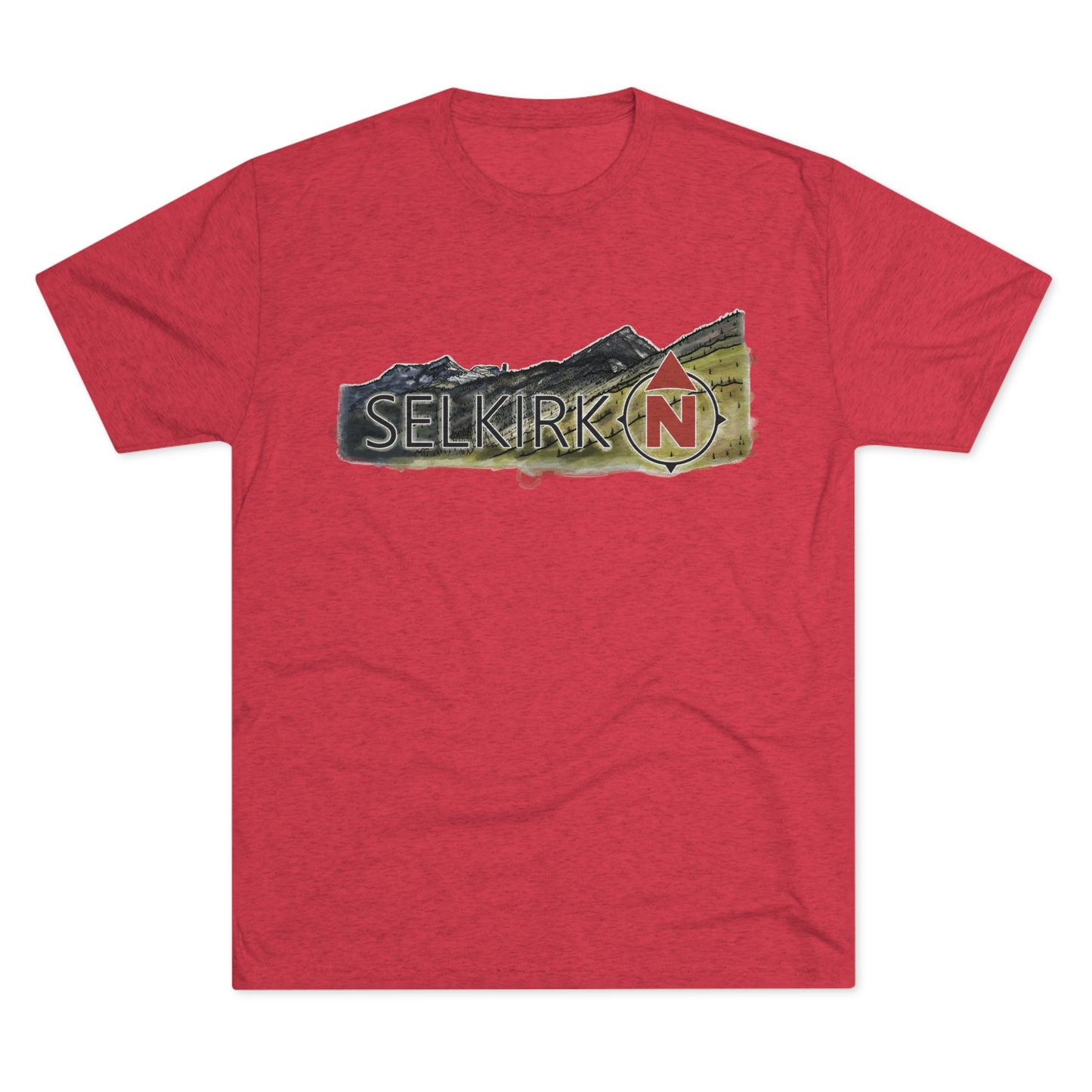 Selkirk Crest Watercolor - Men's Short Sleeve Tee