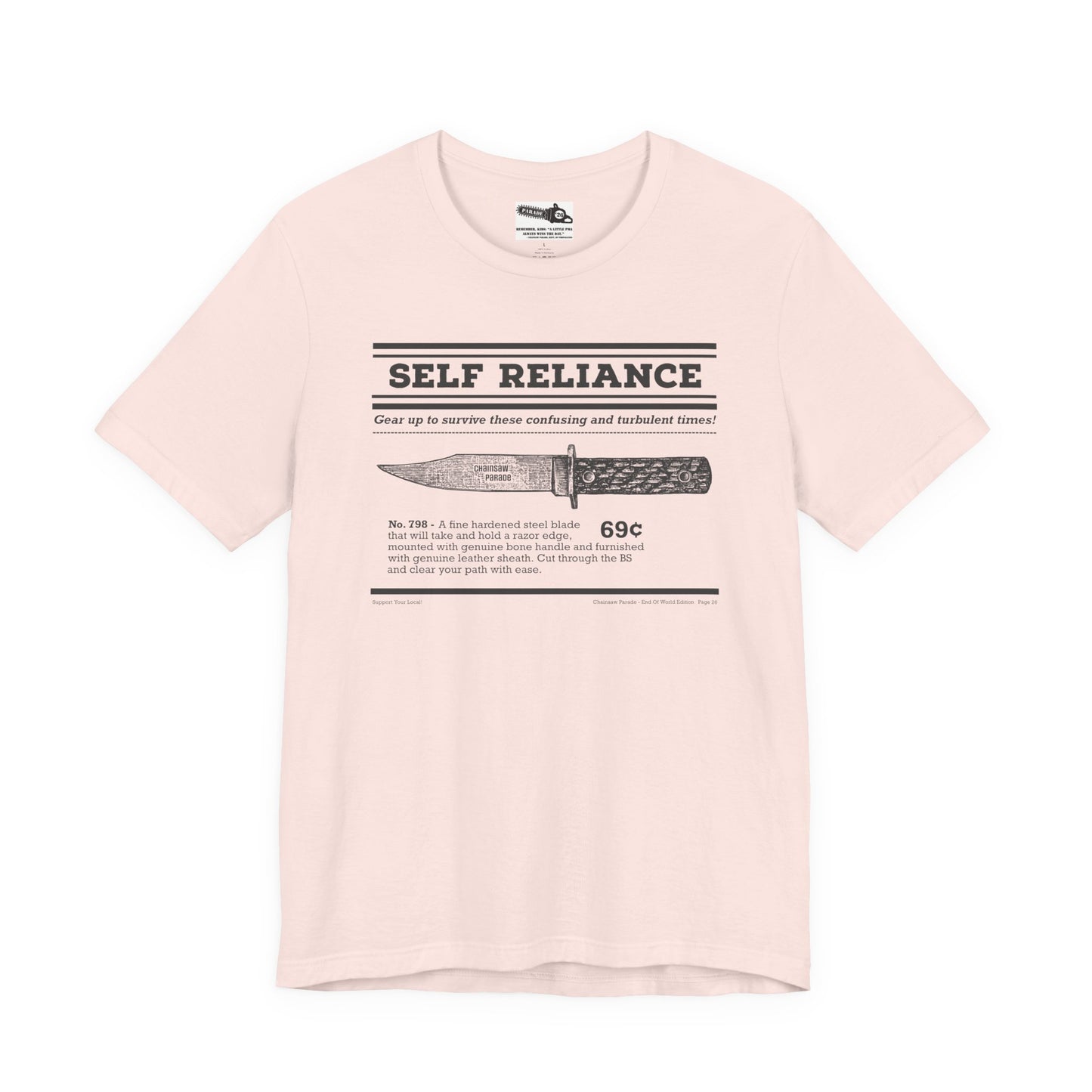 Self Reliance | Big Knife - Unisex Jersey Short Sleeve Tee