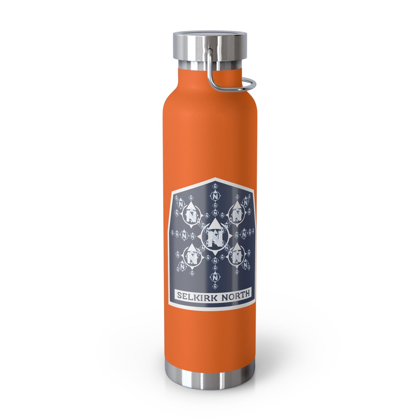 Snowflake Icon Badge - Insulated 22oz Copper Water Bottle