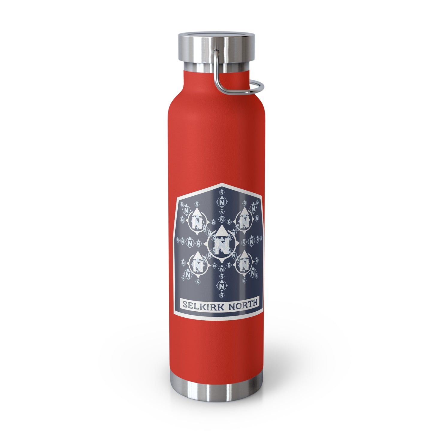 Snowflake Icon Badge - Insulated 22oz Copper Water Bottle