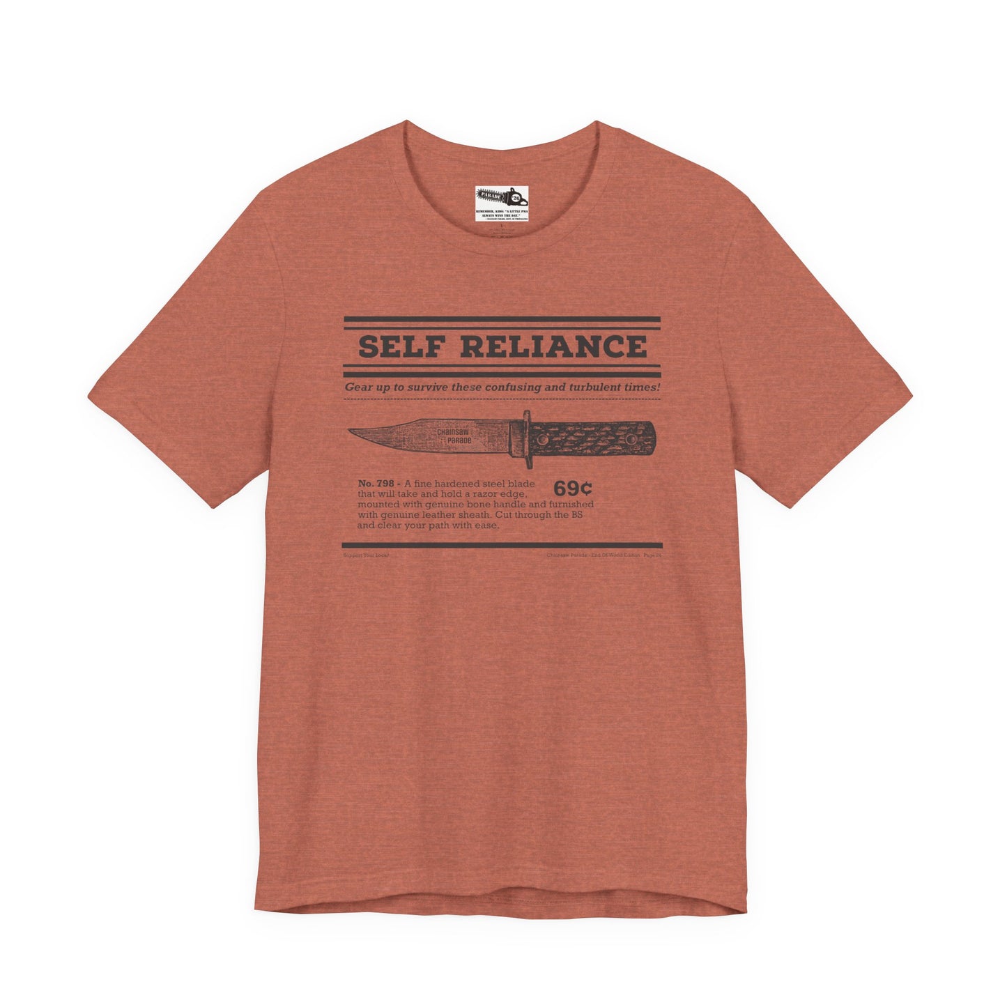Self Reliance | Big Knife - Unisex Jersey Short Sleeve Tee