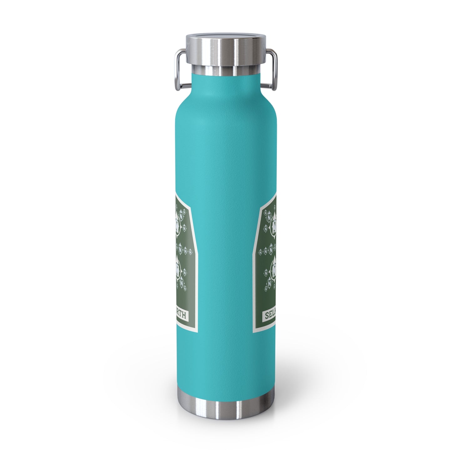 Snowflake Icon Badge - Insulated 22oz Copper Water Bottle
