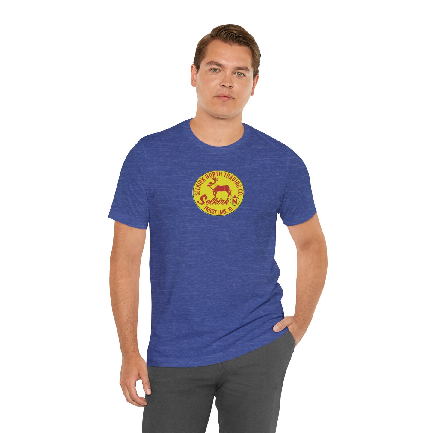 Vintage Caribou Patch - Unisex Jersey Tee