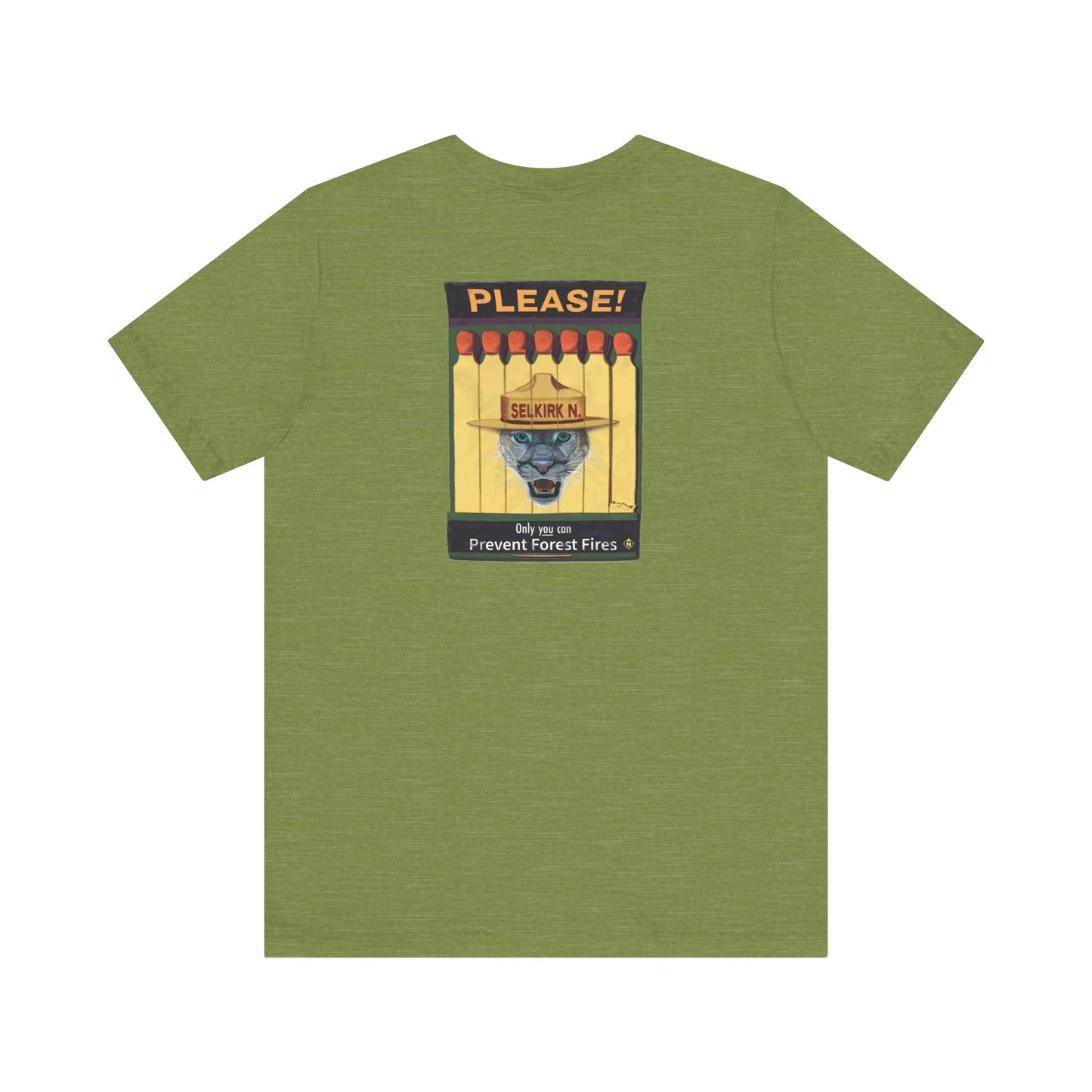 Selkirk Tommy | Vintage PSA Matchbook | Prevent Forest Fires  | Unisex SS T-Shirt