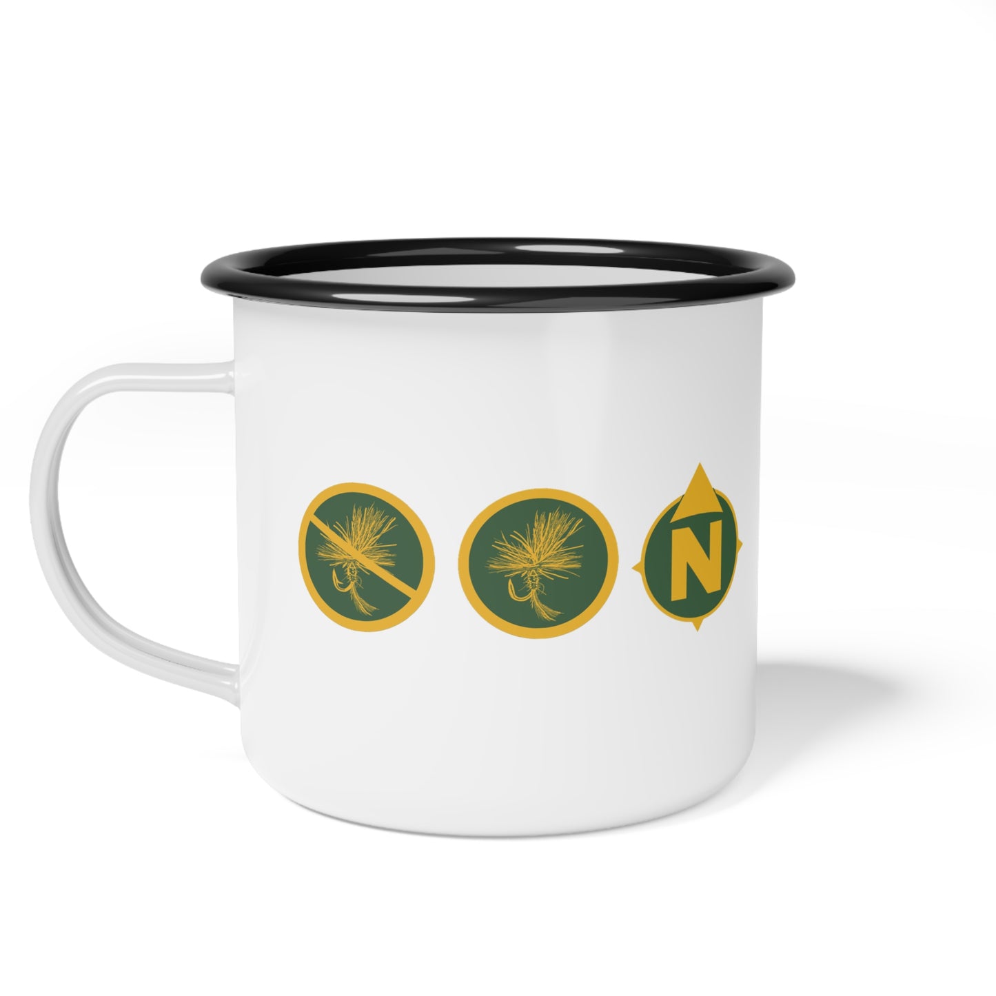 Barbless Bulls - Vintage Enamel Camp Cup