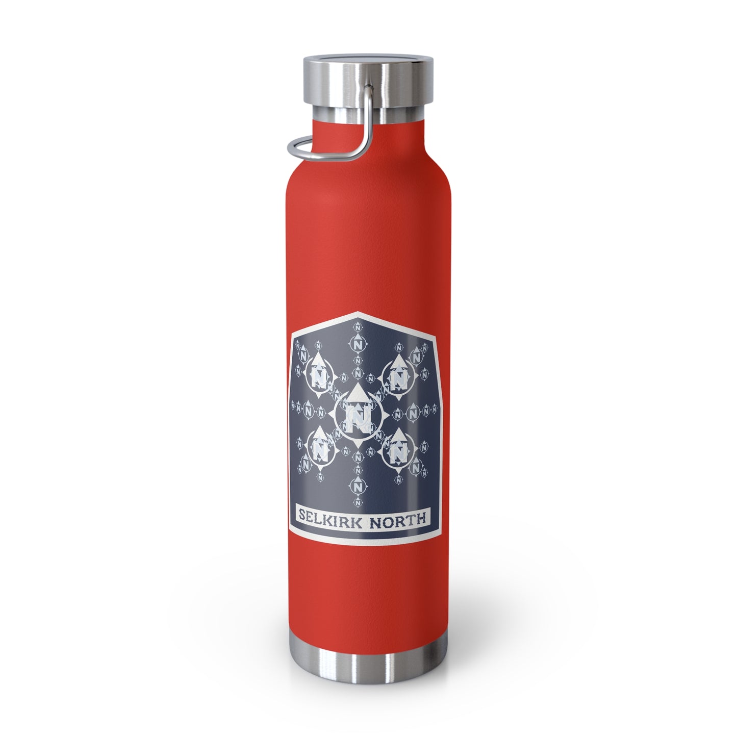Snowflake Icon Badge - Insulated 22oz Copper Water Bottle