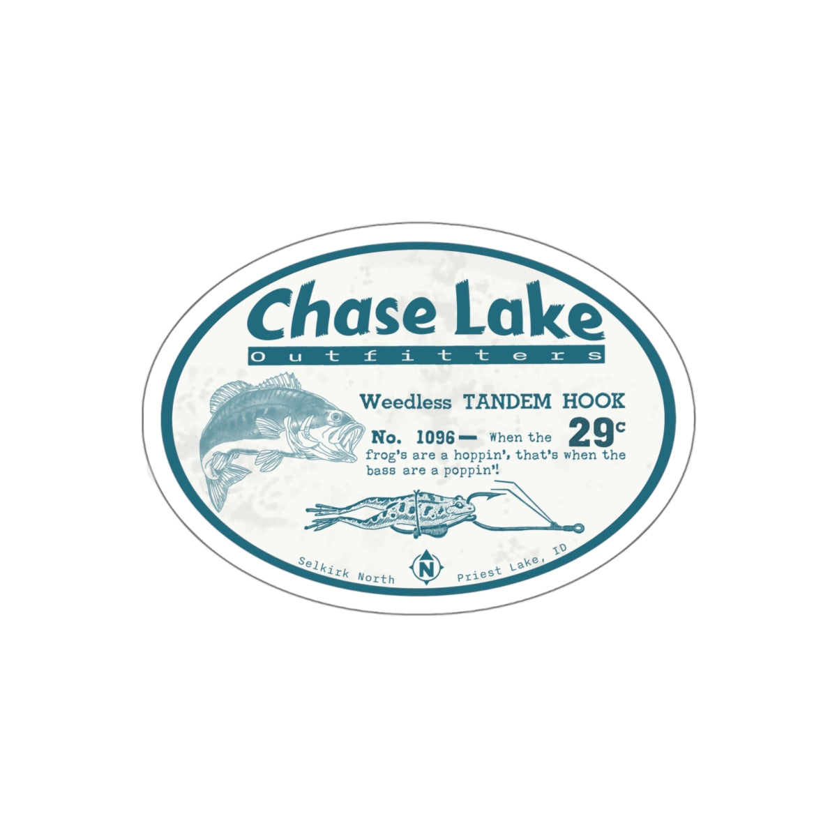 Chase Lake Outfitters |Bass Fishing-  Die-Cut Stickers
