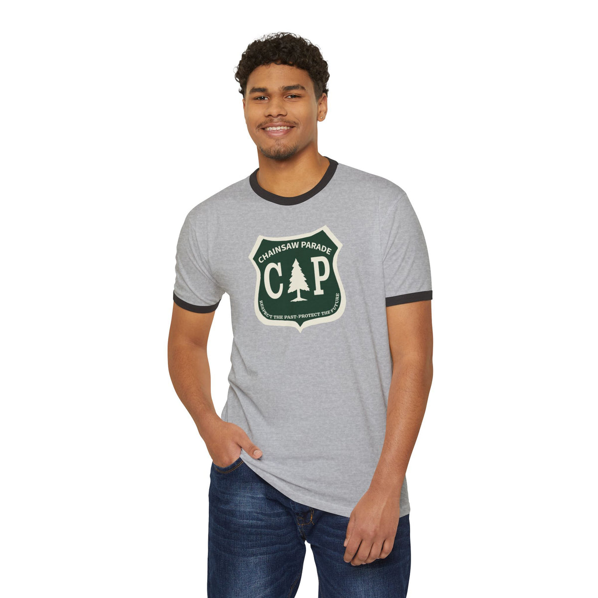 Legacy Shield - Retro Unisex Cotton Ringer T-Shirt