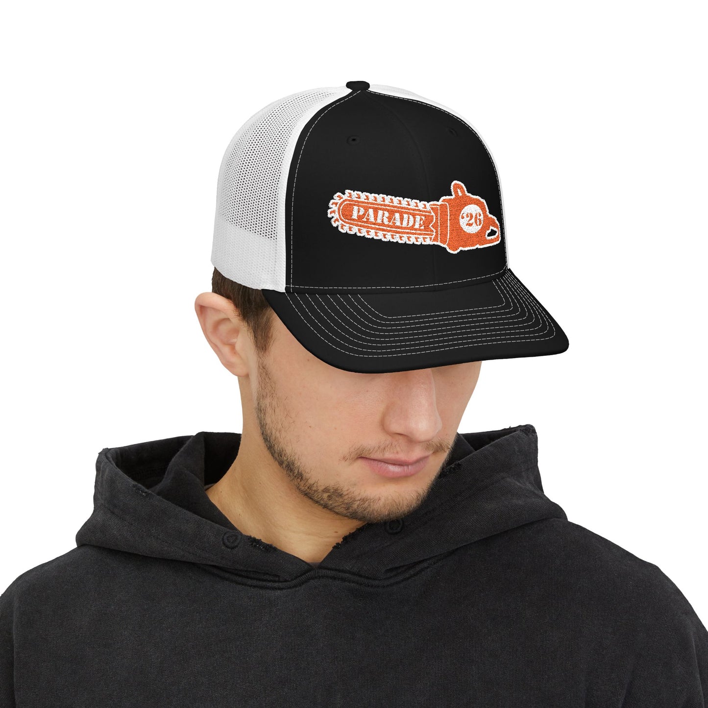 Chainsaw Icon | Creamsicle -  Embroidered Richardson Trucker Snapback