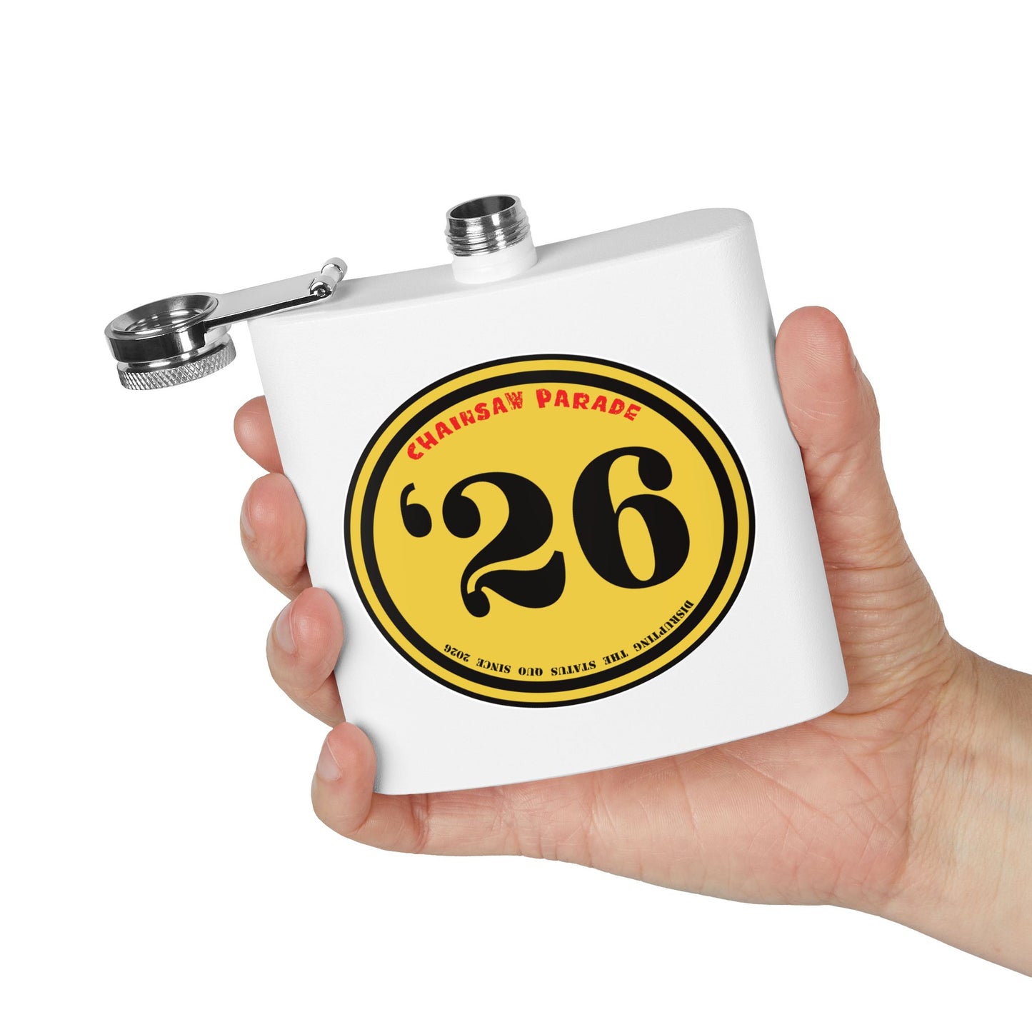 Since '26 Racing Patch -  6oz Stainless Steel Flask