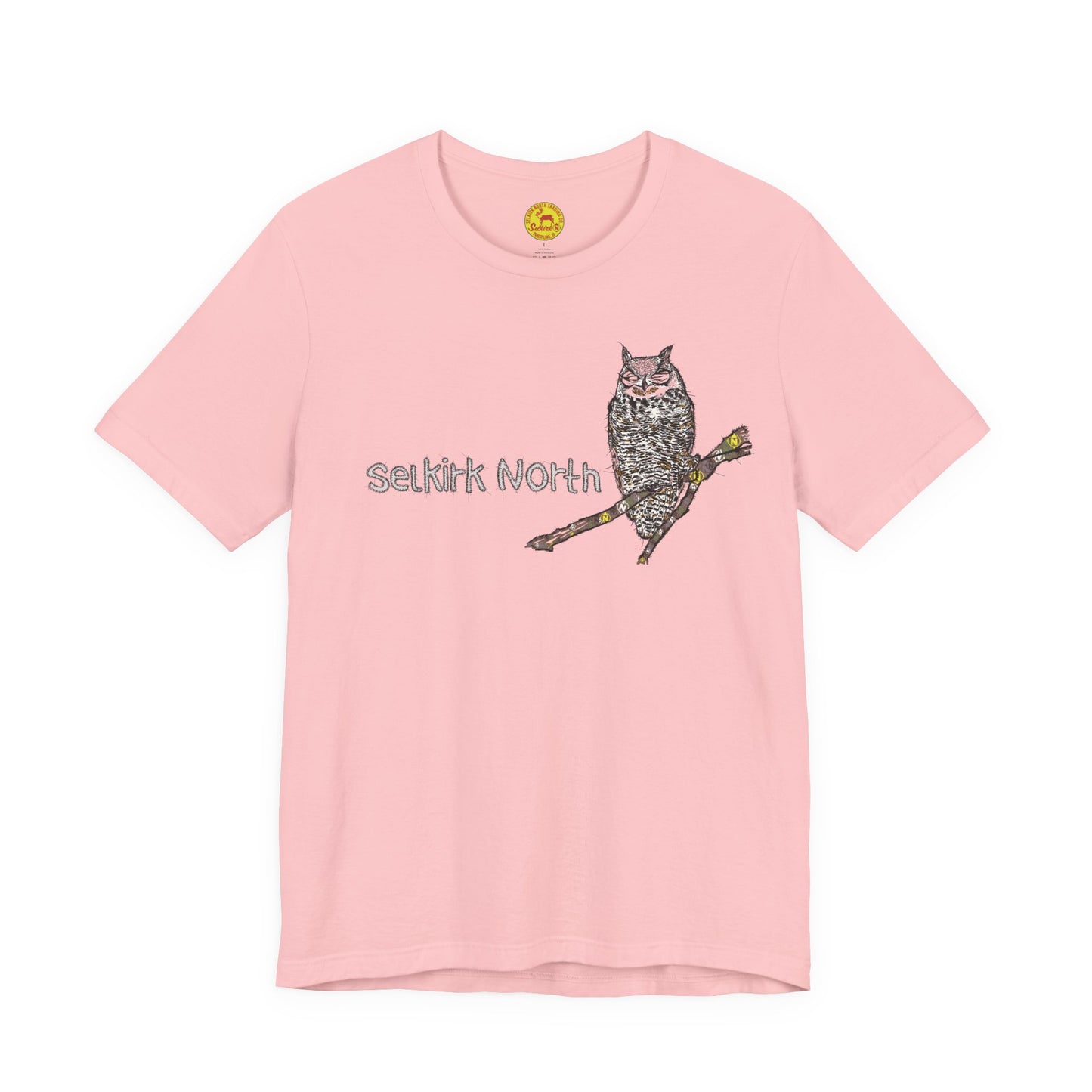 Stitchy Owl - Great Horned Owl |Short Sleeve Unisex Tee