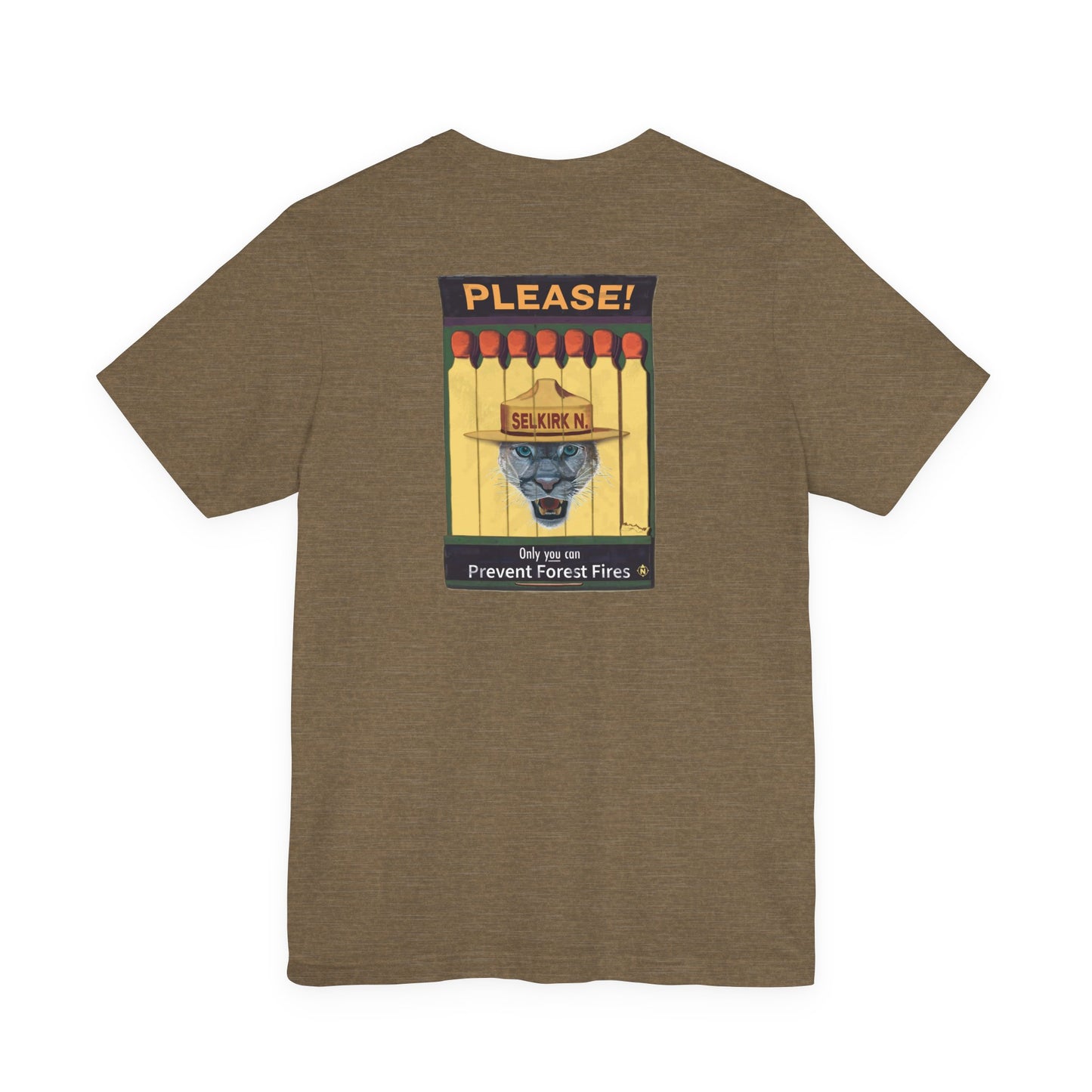 Selkirk Tommy | Vintage PSA Matchbook | Prevent Forest Fires  | Unisex SS T-Shirt