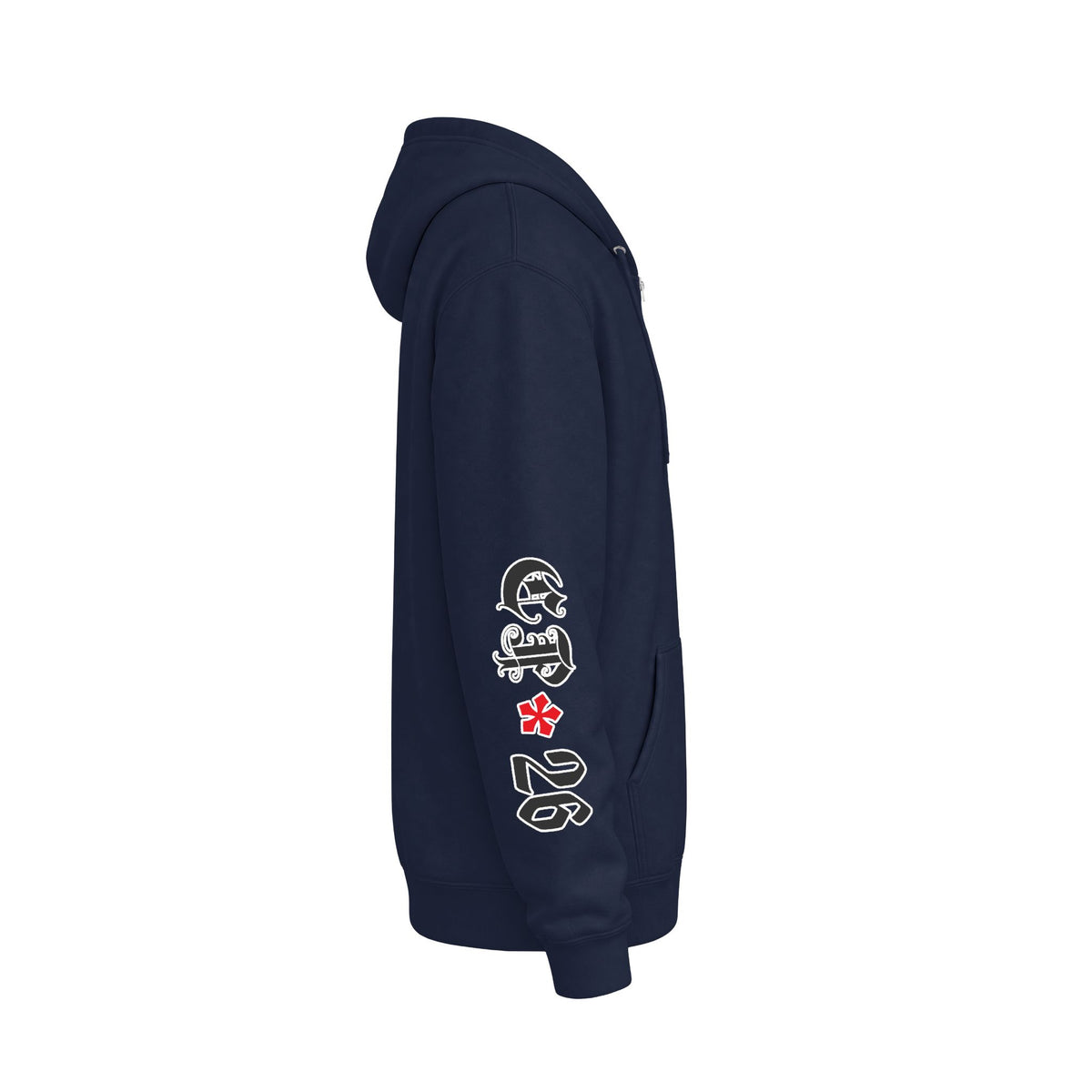 Blackletter Nocturnus - Unisex Fleece Zip Up Hoodie