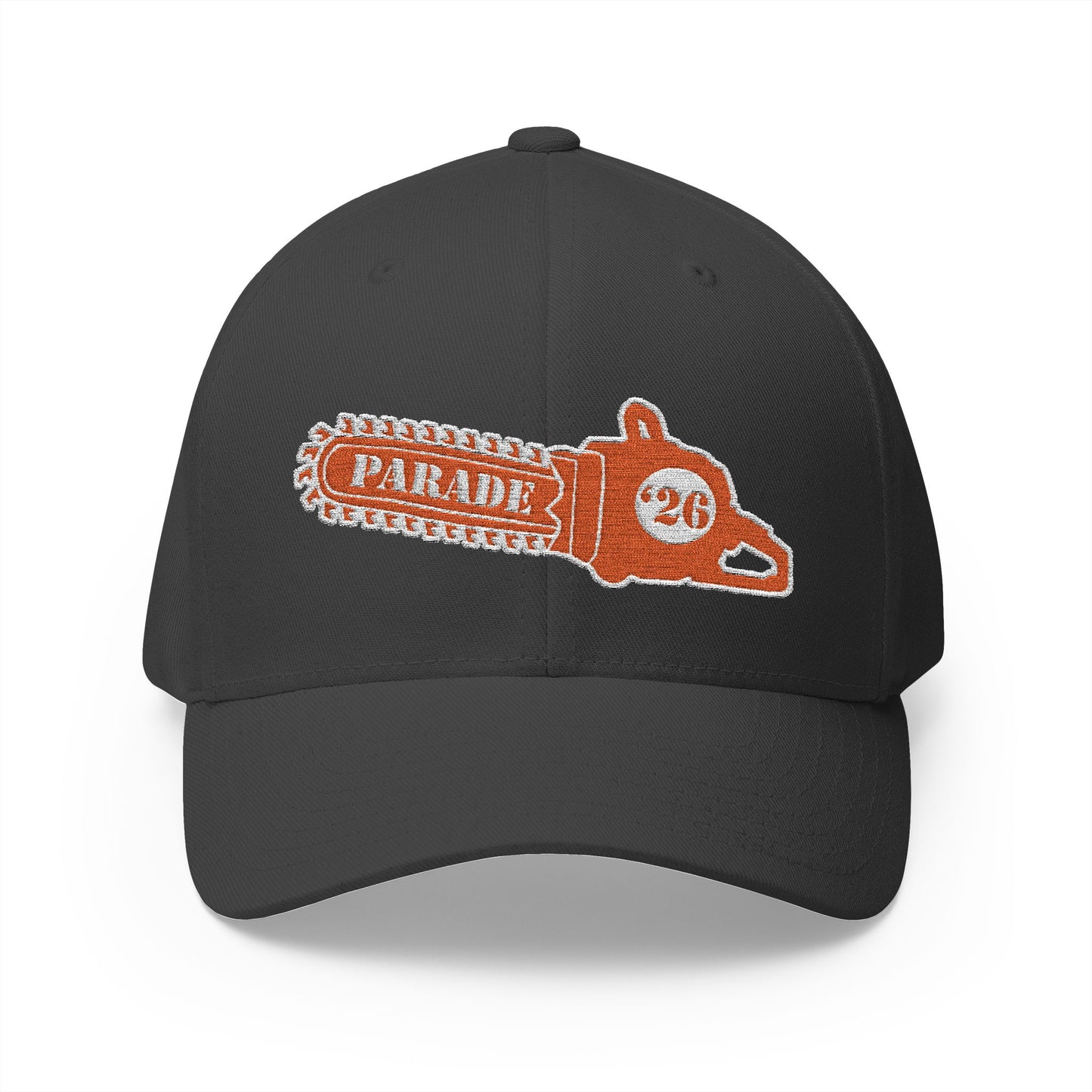Chainsaw Icon Embroidered - Flexfit Creamsicle Logo Cap