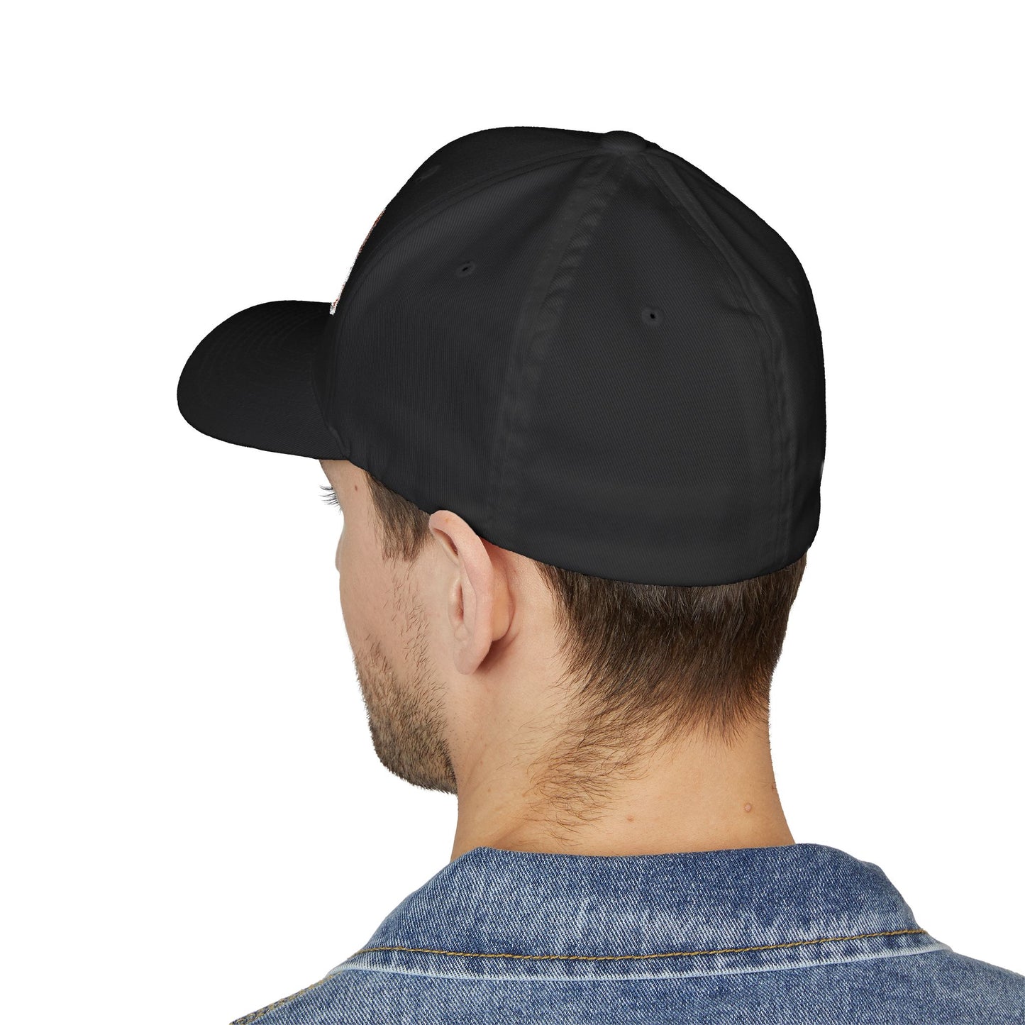 Chainsaw Icon Embroidered - Flexfit Creamsicle Logo Cap