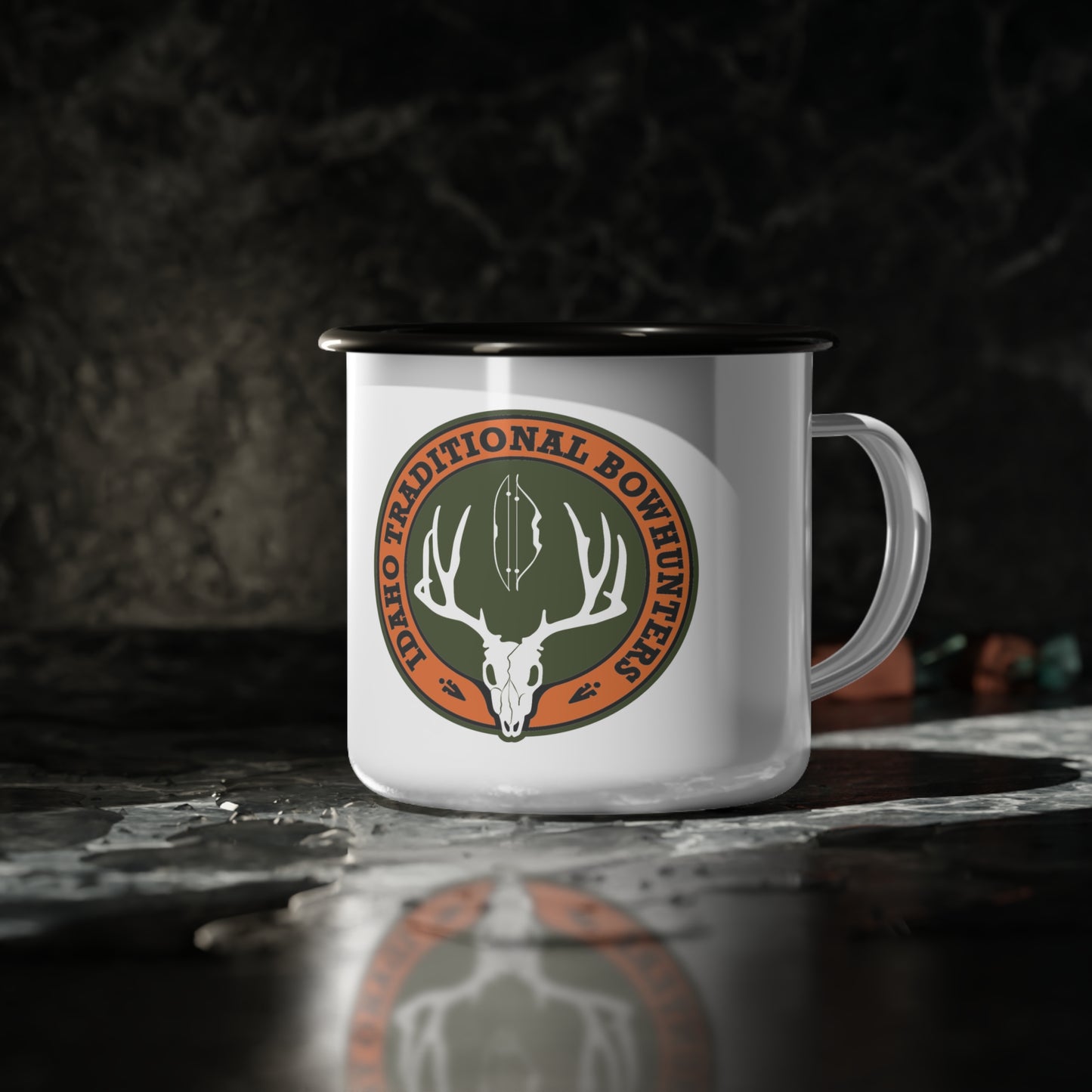 Idaho Traditional Bowhunters - Enamel Camp Cup