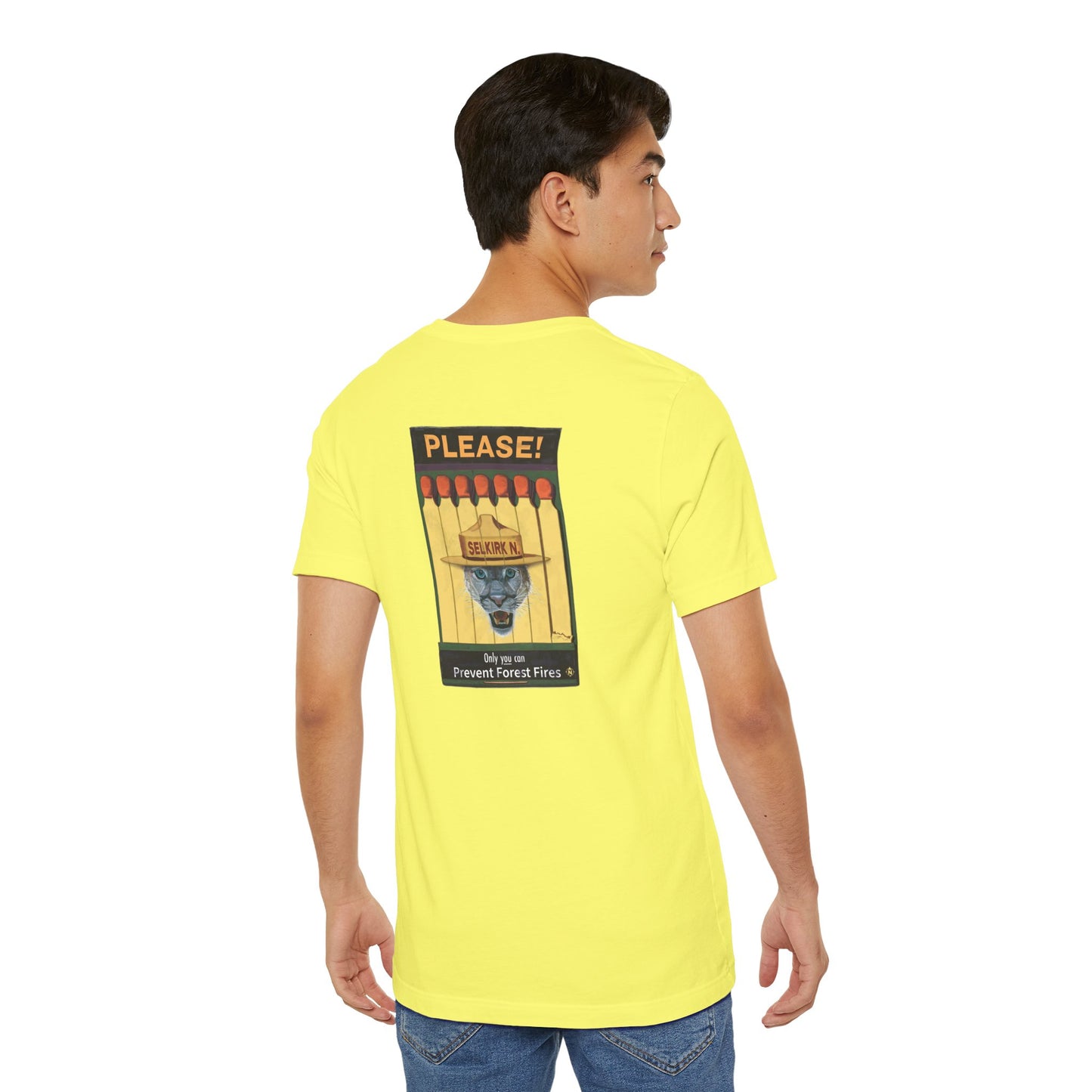 Selkirk Tommy | Vintage PSA Matchbook | Prevent Forest Fires  | Unisex SS T-Shirt