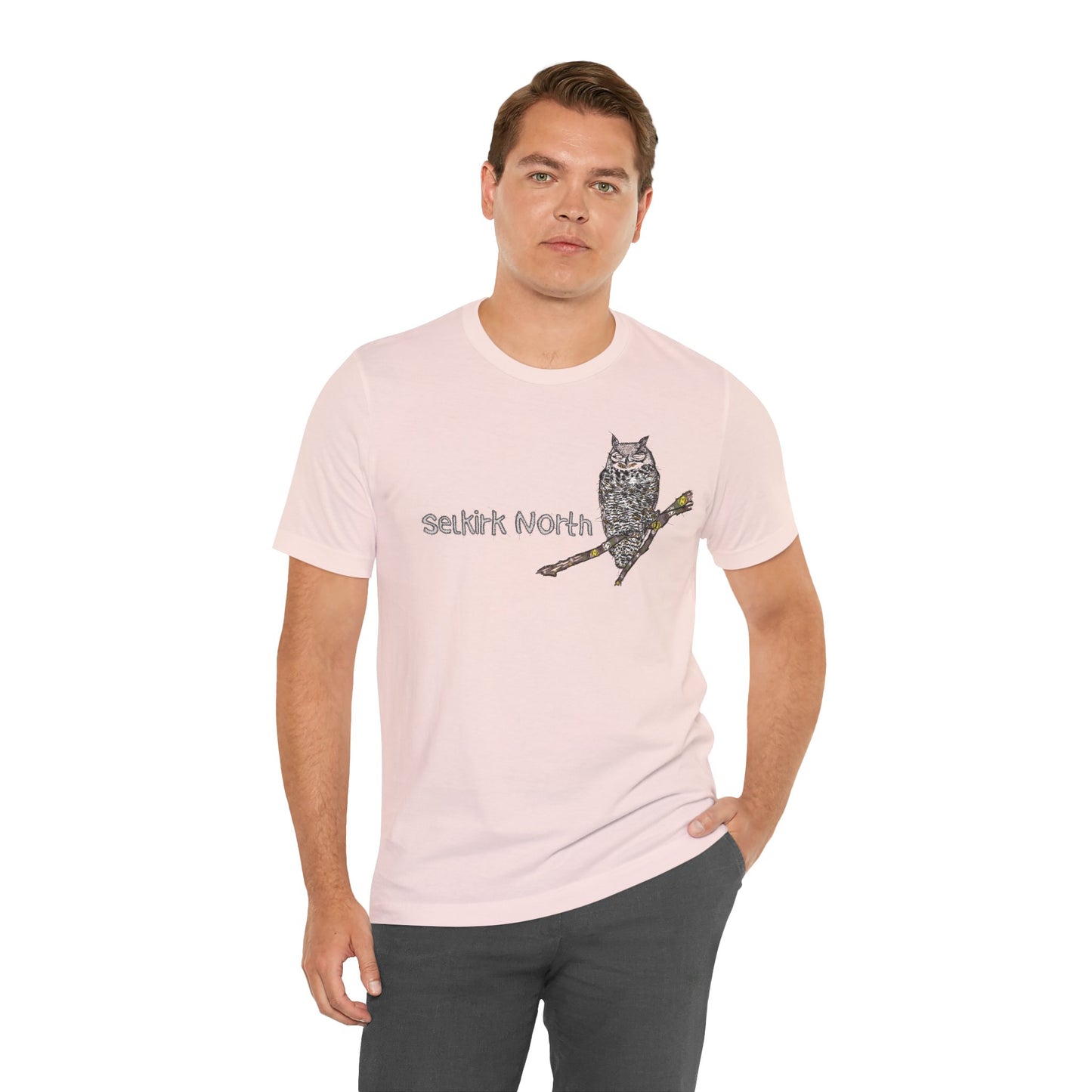 Stitchy Owl - Great Horned Owl |Short Sleeve Unisex Tee