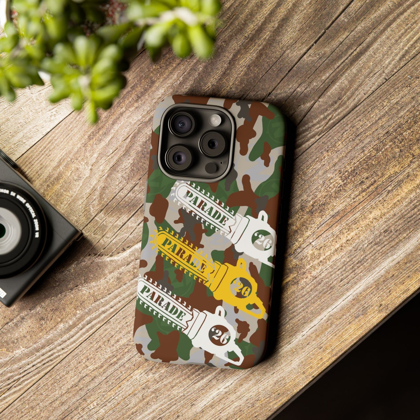 Chainsaw Icon | Camo - Protective Phone Case