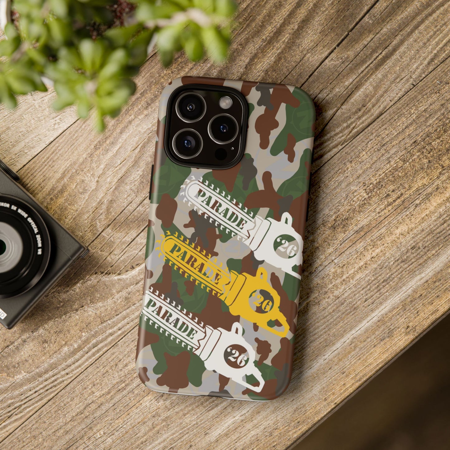 Chainsaw Icon | Camo - Protective Phone Case