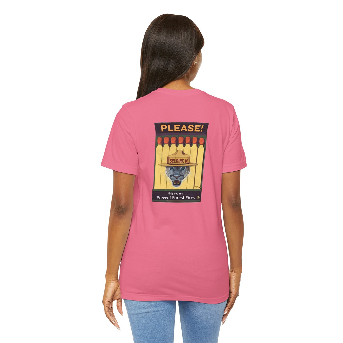 Selkirk Tommy | Vintage PSA Matchbook | Prevent Forest Fires  | Unisex SS T-Shirt