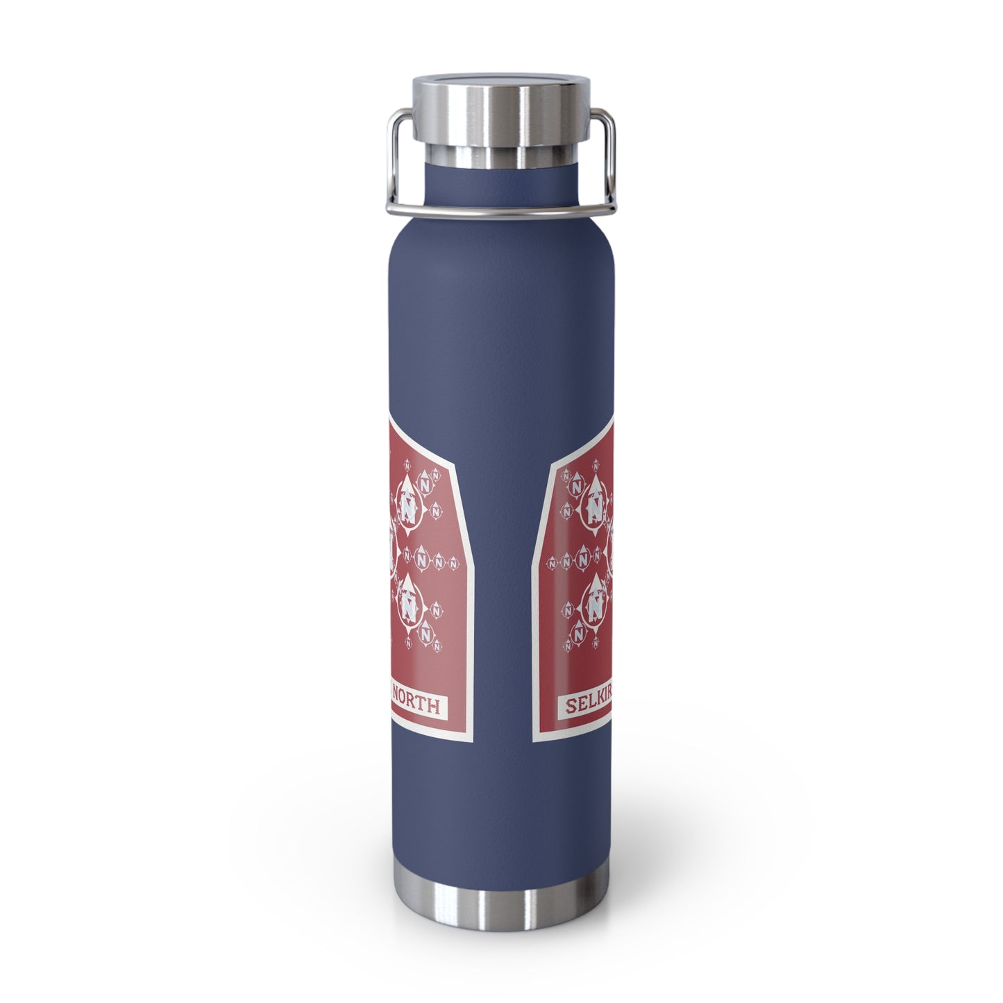 Snowflake Icon Badge - Insulated 22oz Copper Water Bottle