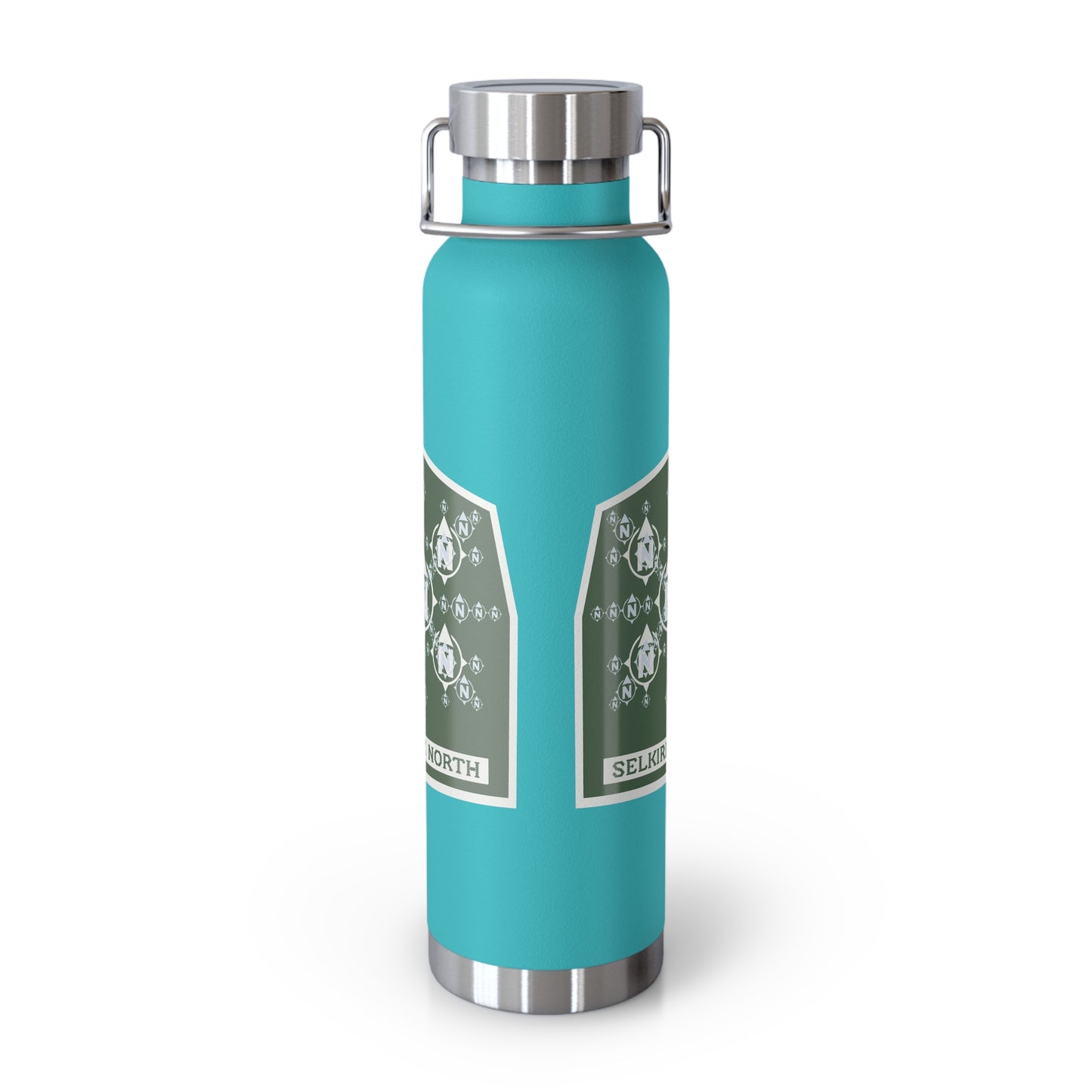 Snowflake Icon Badge - Insulated 22oz Copper Water Bottle