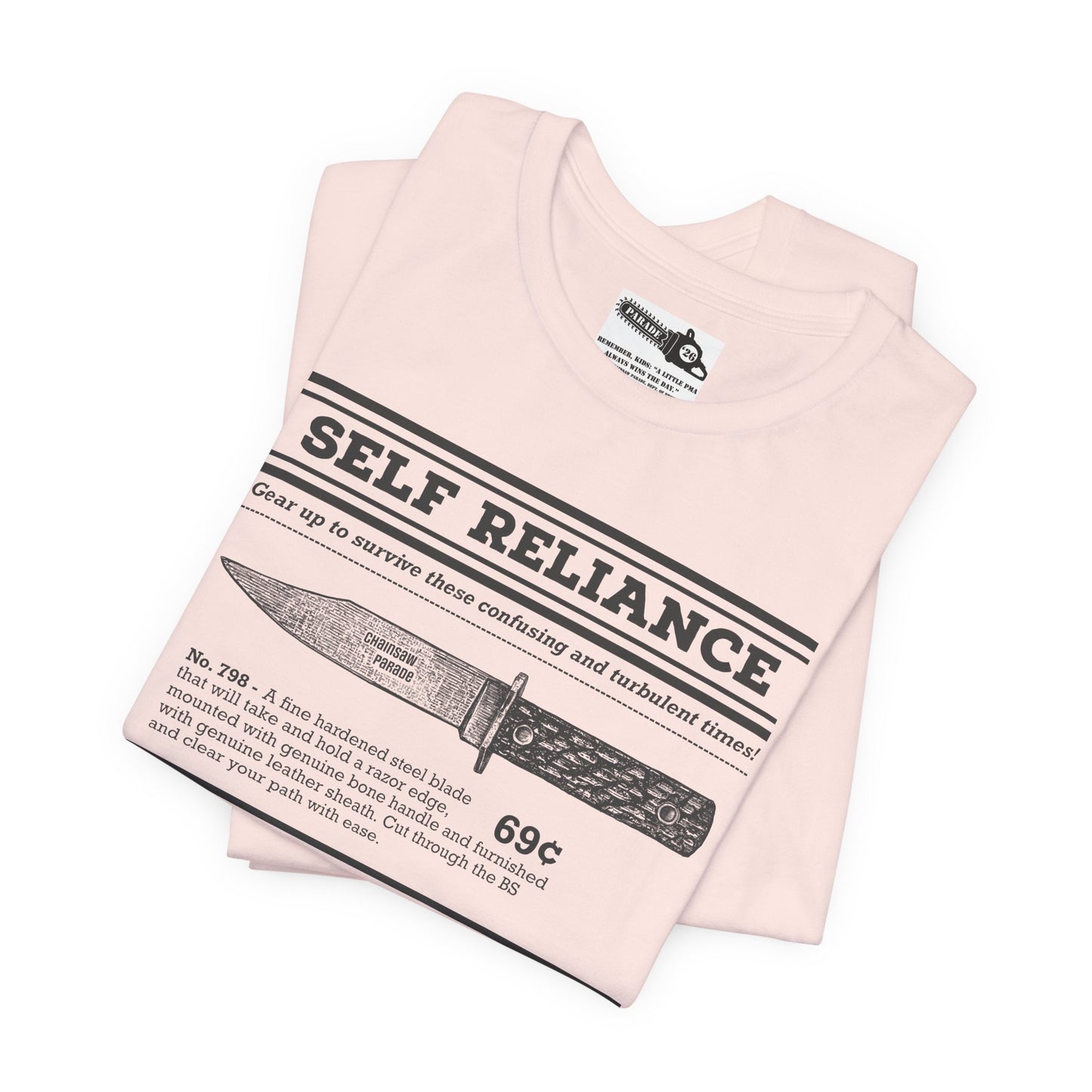 Self Reliance | Big Knife - Unisex Jersey Short Sleeve Tee