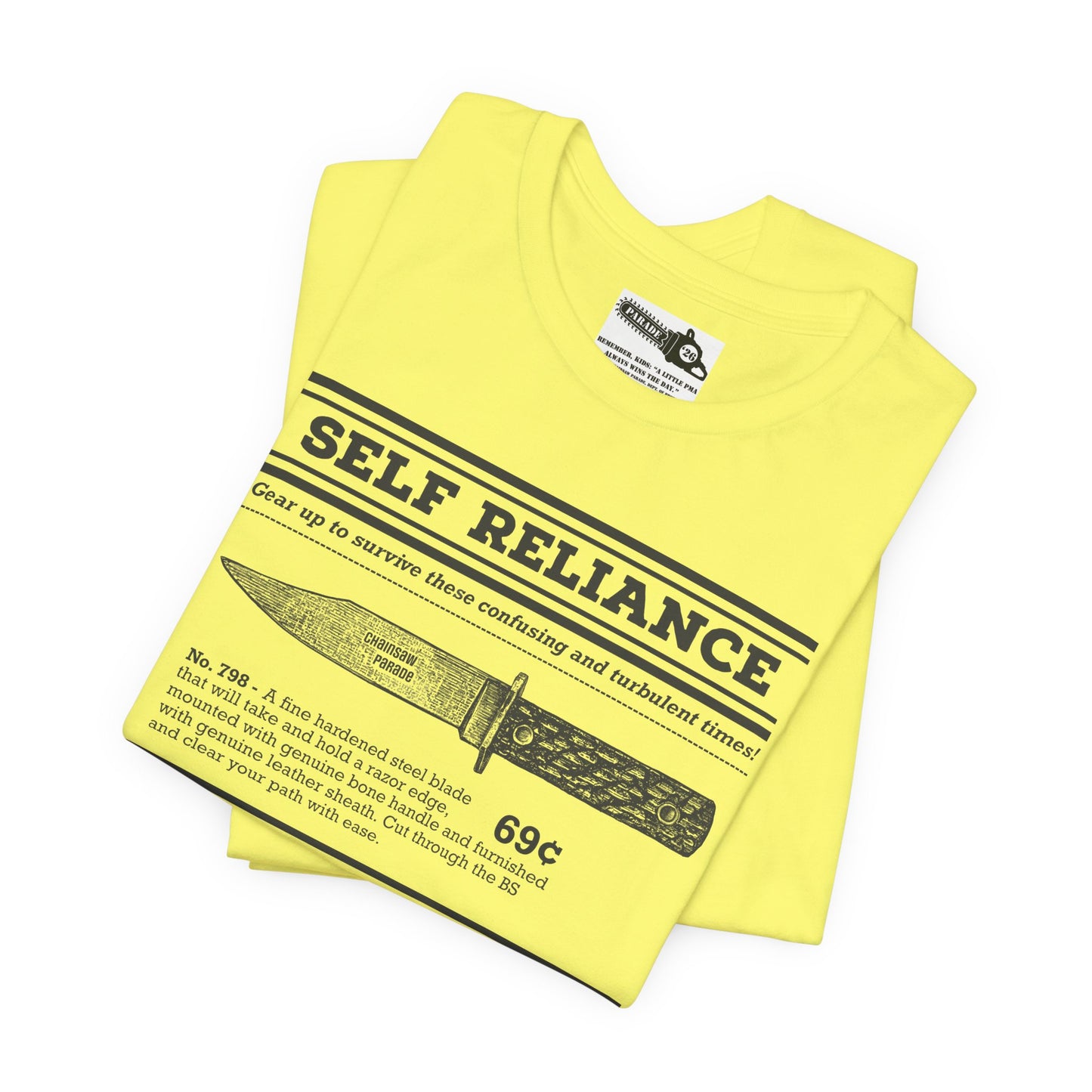 Self Reliance | Big Knife - Unisex Jersey Short Sleeve Tee