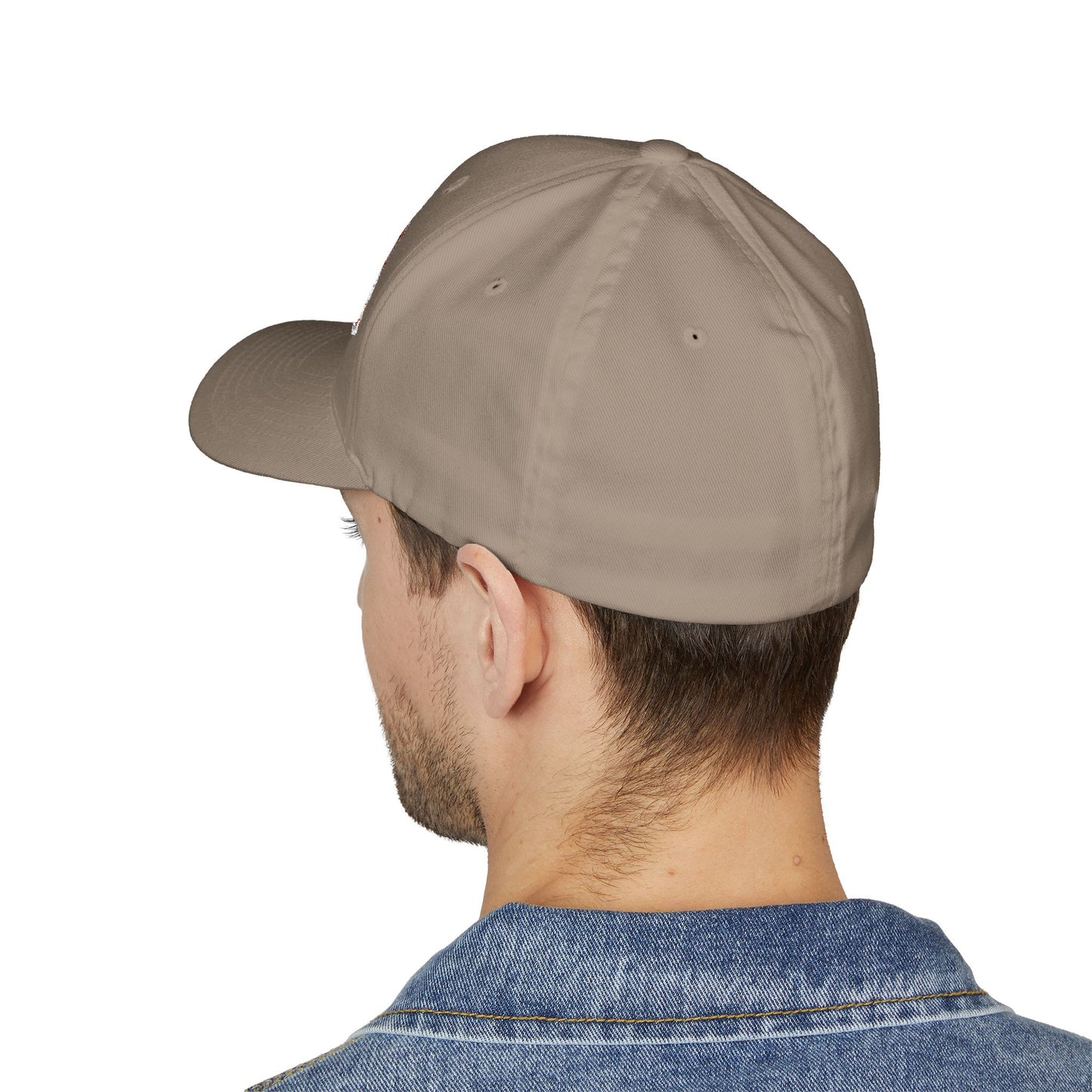 Chainsaw Icon Embroidered - Flexfit Creamsicle Logo Cap