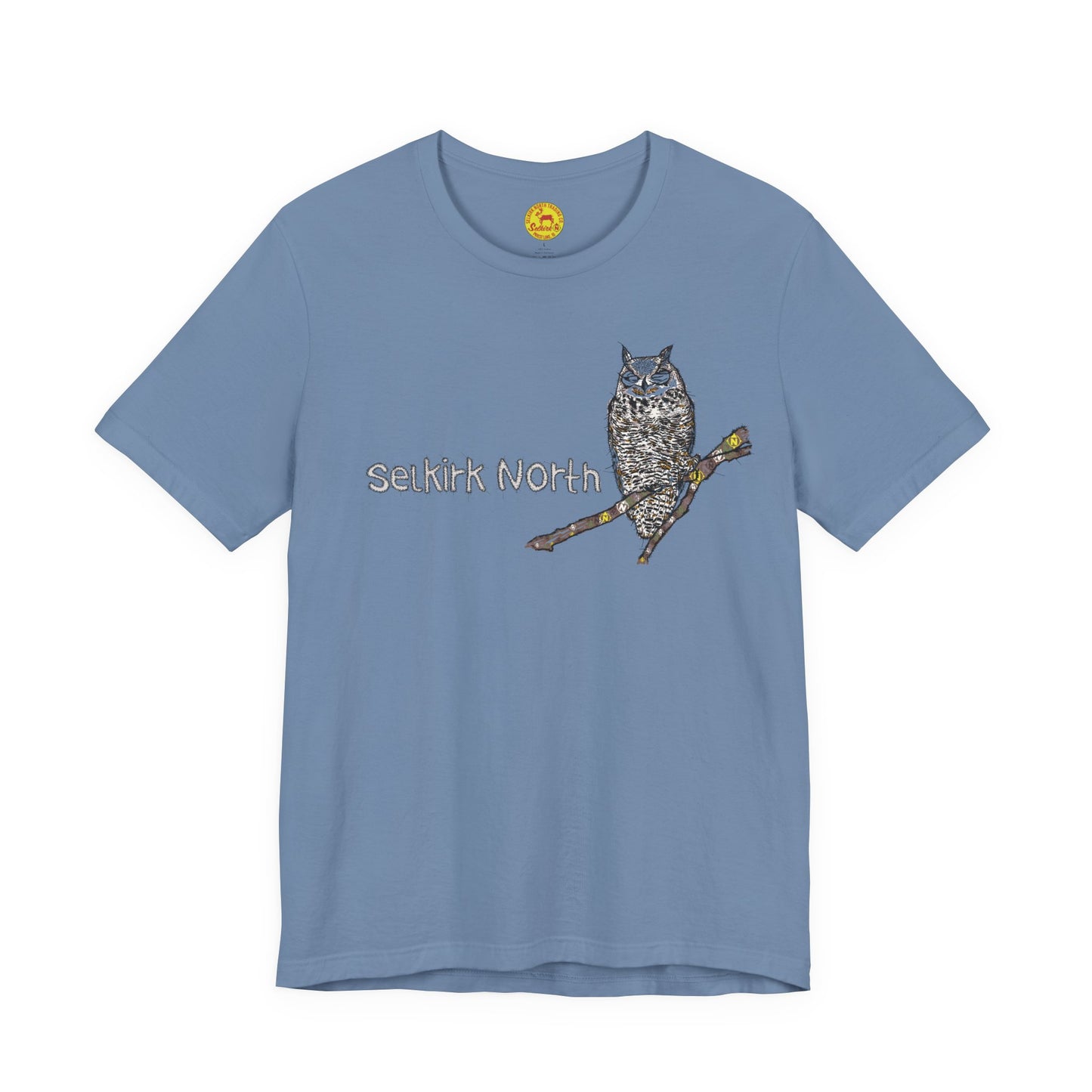 Stitchy Owl - Great Horned Owl |Short Sleeve Unisex Tee